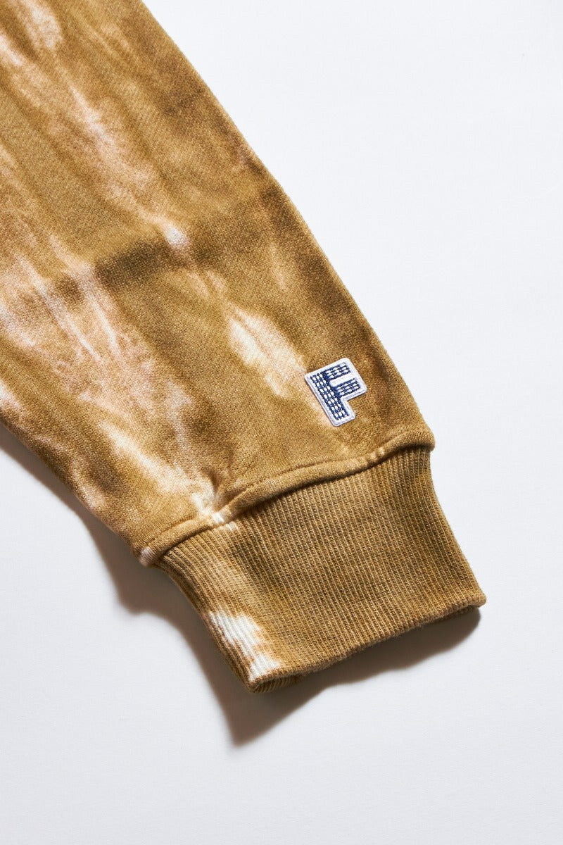 TIE DYE SWEAT SHIRT BROWN