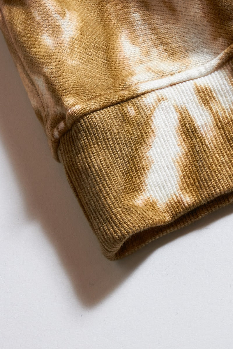 TIE DYE SWEAT SHIRT BROWN