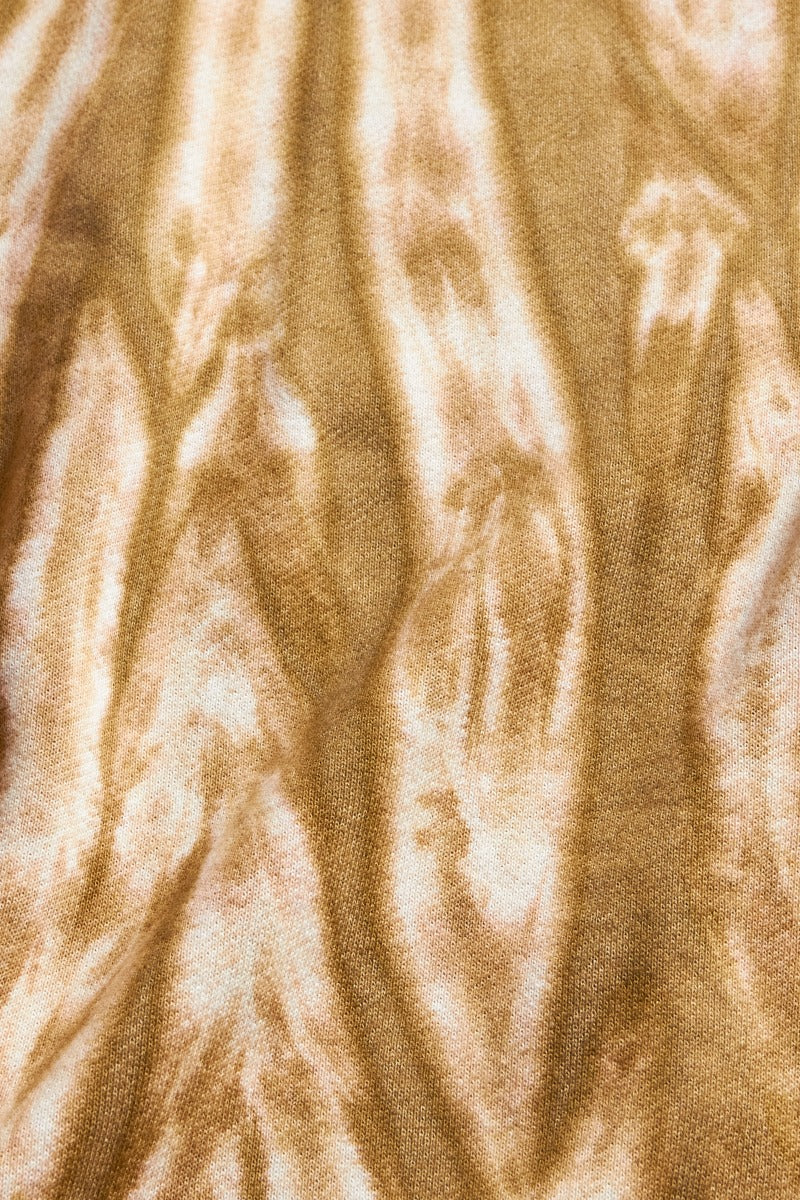 TIE DYE SWEAT SHIRT BROWN