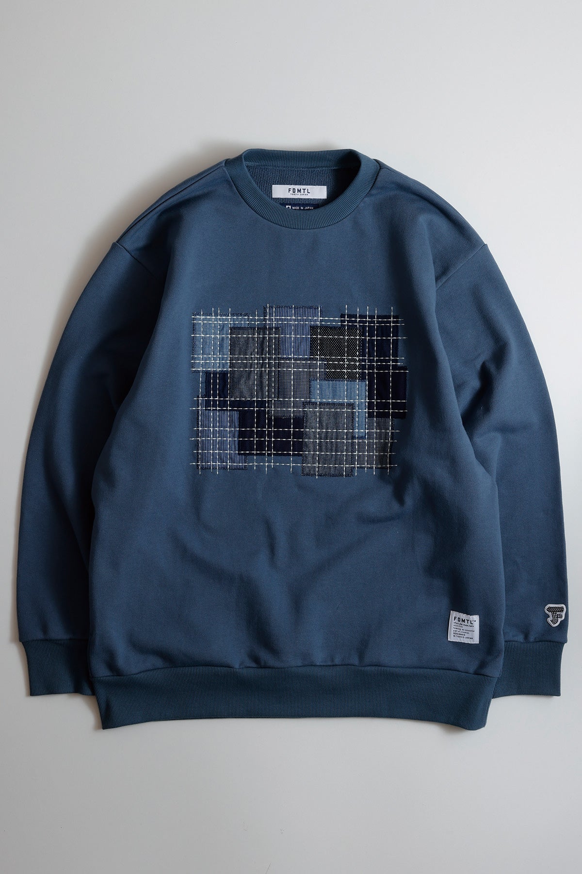 BORO EMBROIDERED HOODIE (NAVY)
