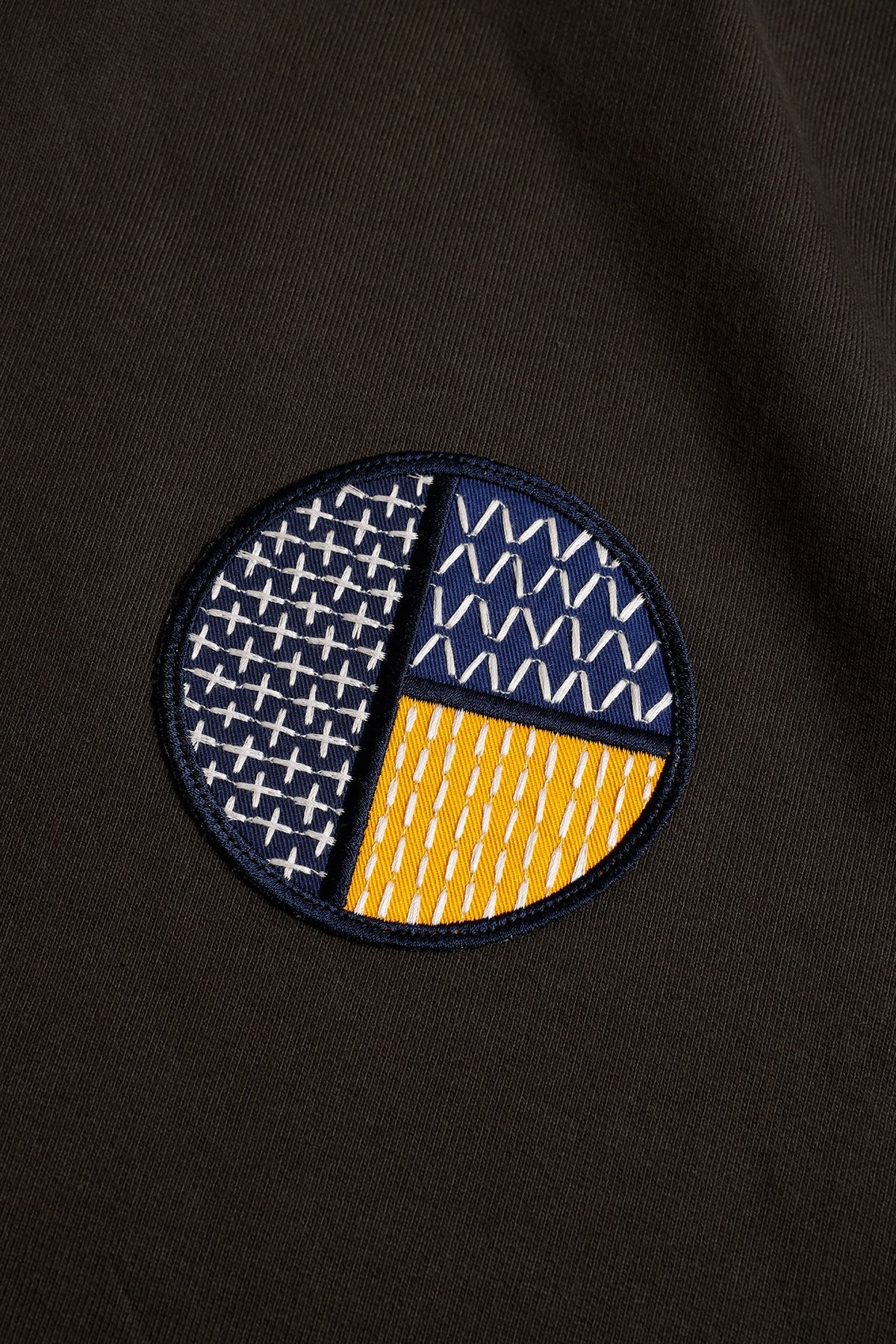 CIRCLE PATCH HOODIE (NAVY)