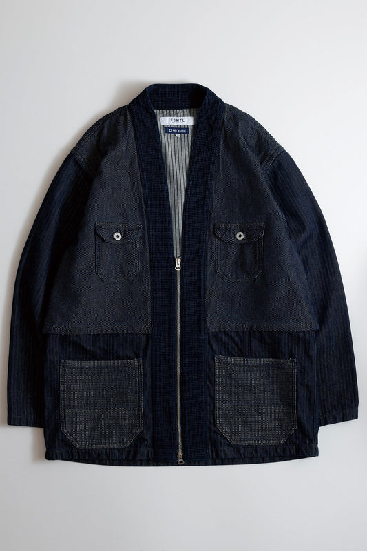 HAORI ZIP JACKET RINSE