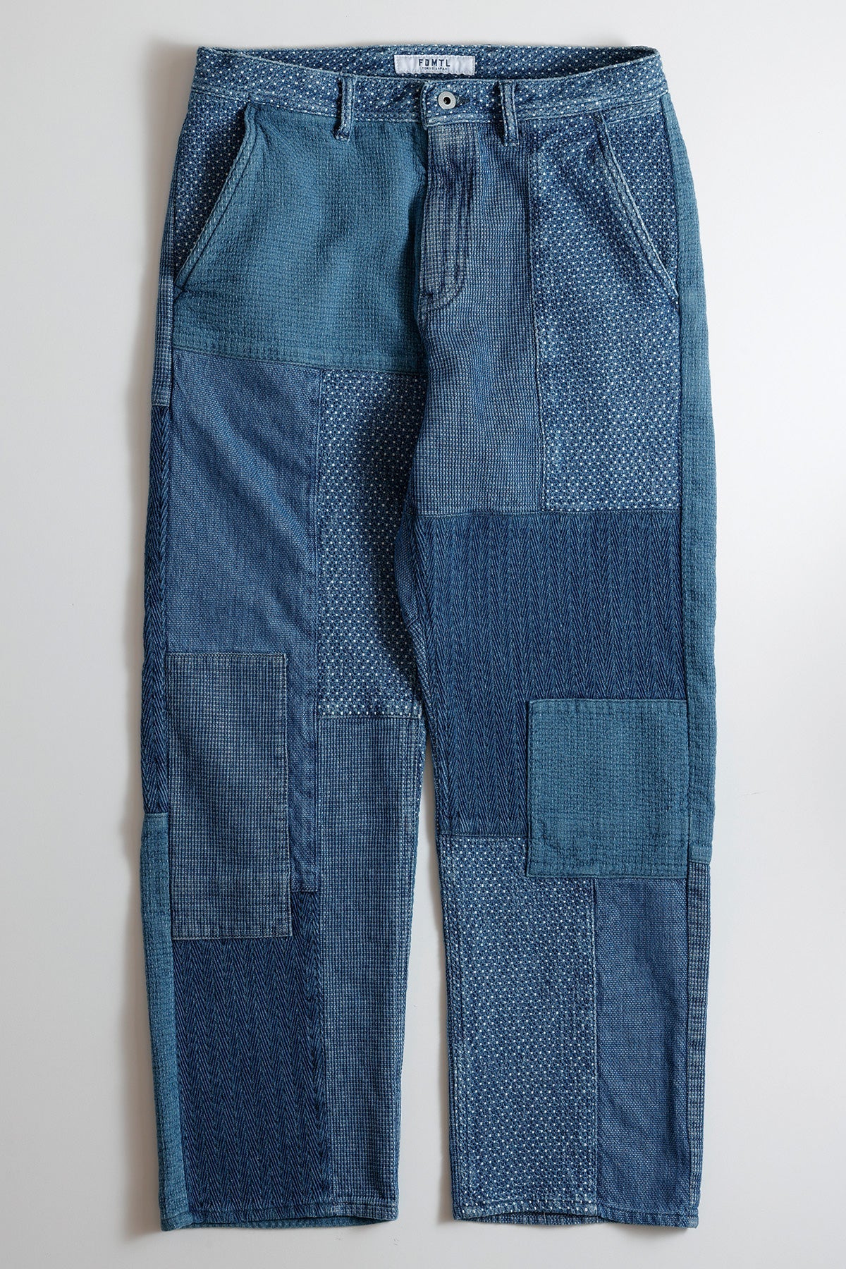 PATCHWORK WIDE PANTS 3YR WASH