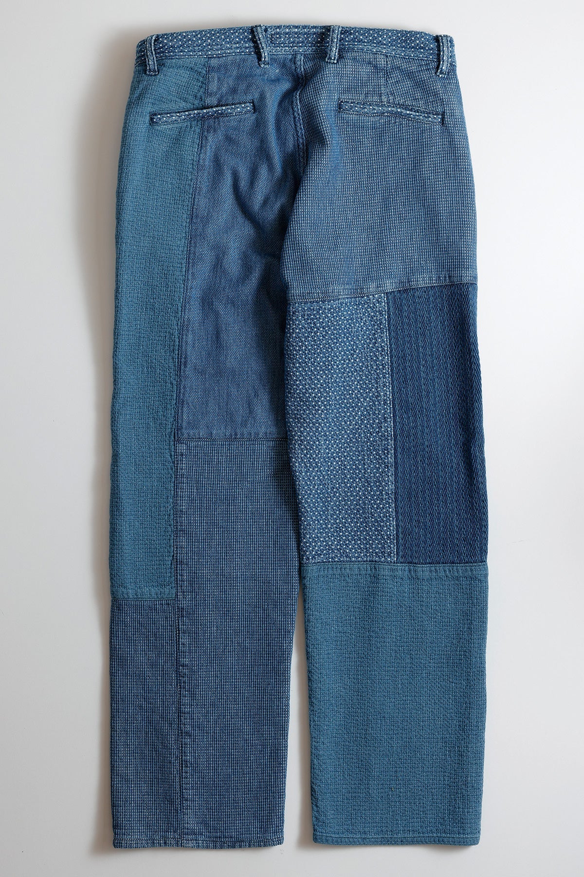 PATCHWORK WIDE PANTS 3YR WASH