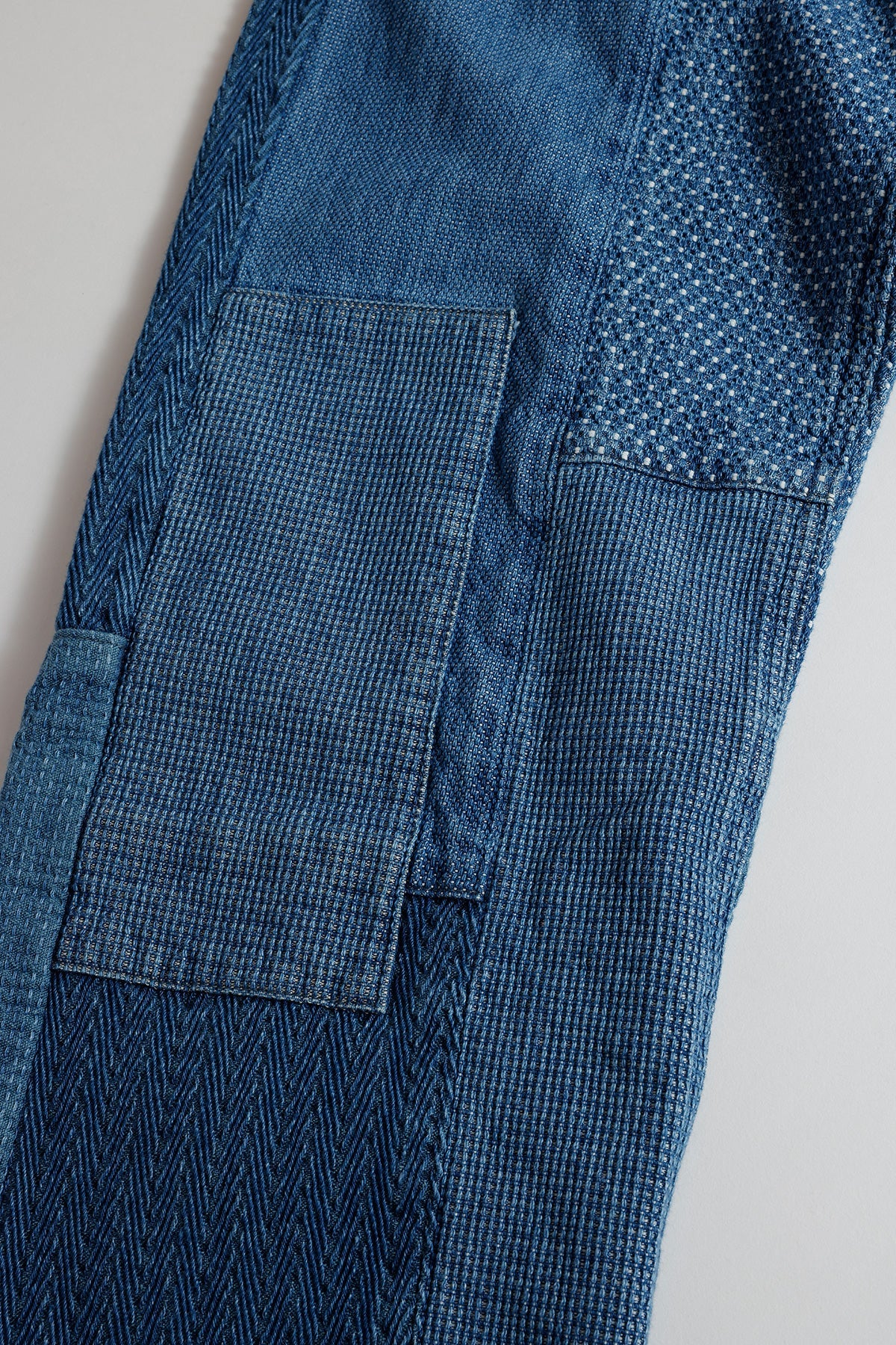 PATCHWORK WIDE PANTS 3YR WASH
