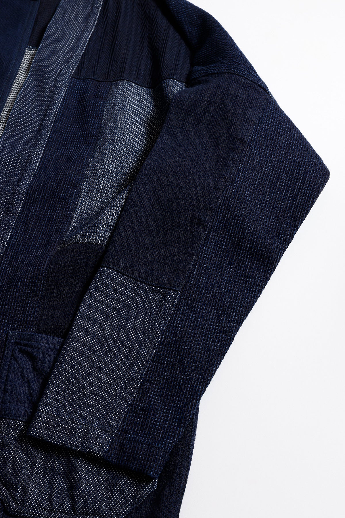 PATCHWORK HAORI JACKET RINSE