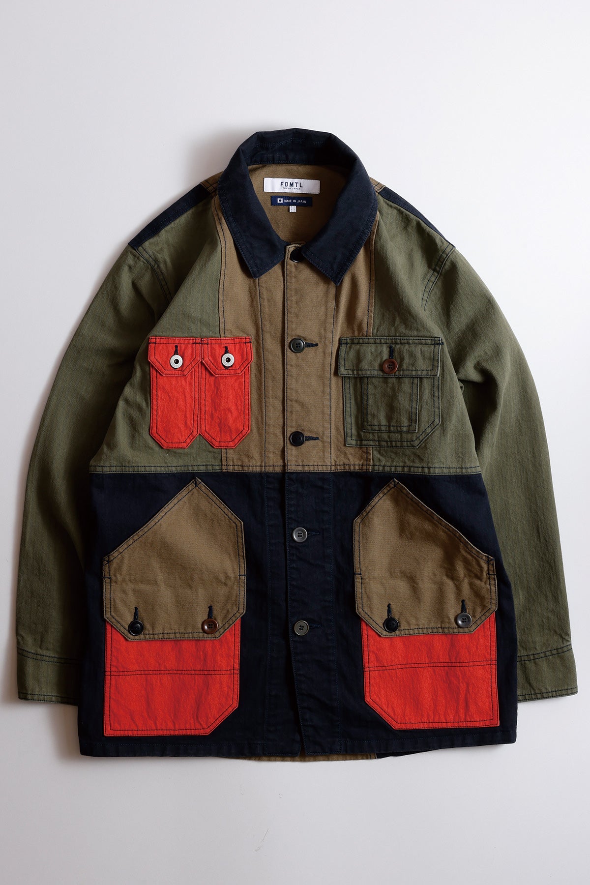 PACHWORK COVERALL JACKET RINSE – FDMTL