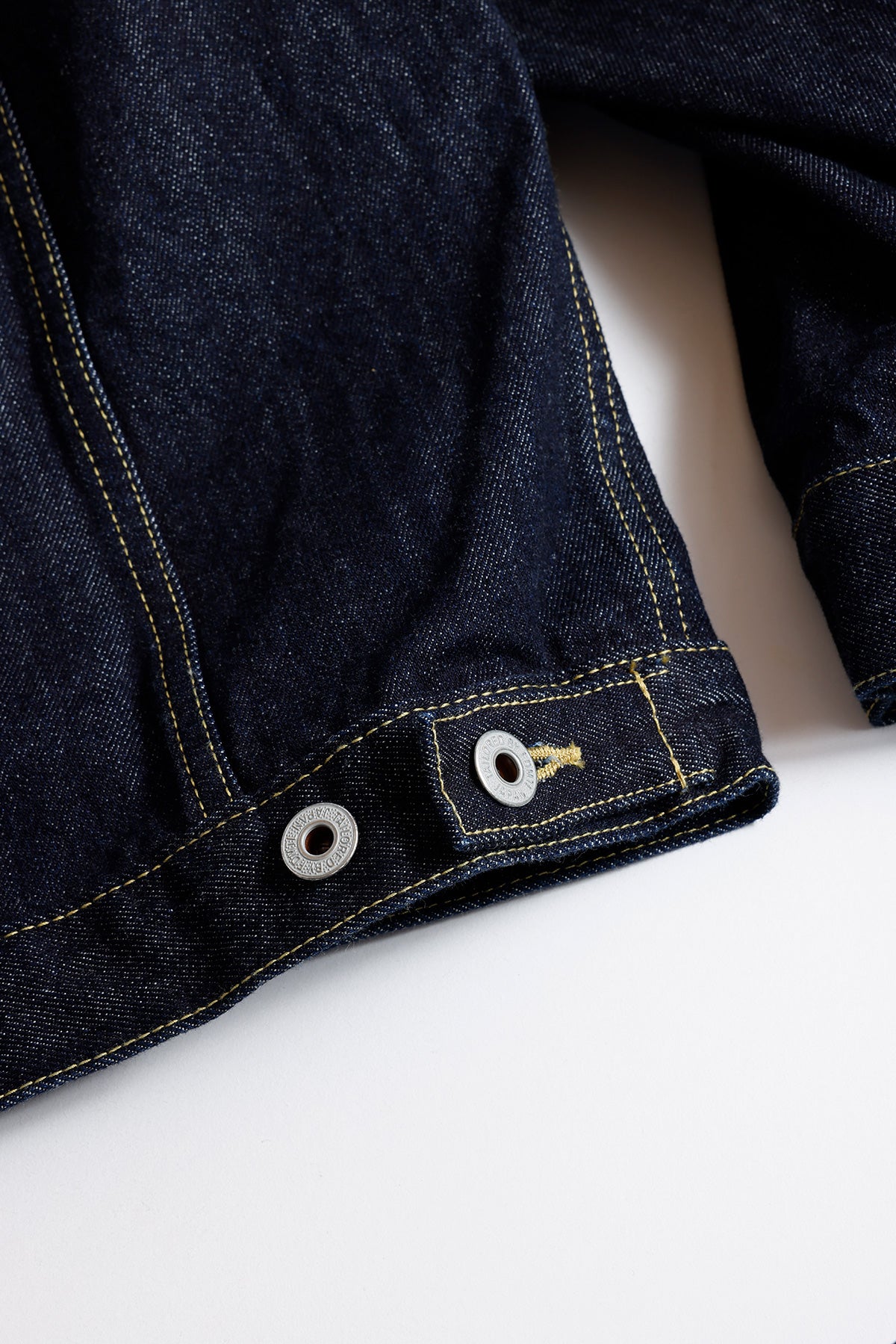 DENIM PLEATS JACKET RINSE