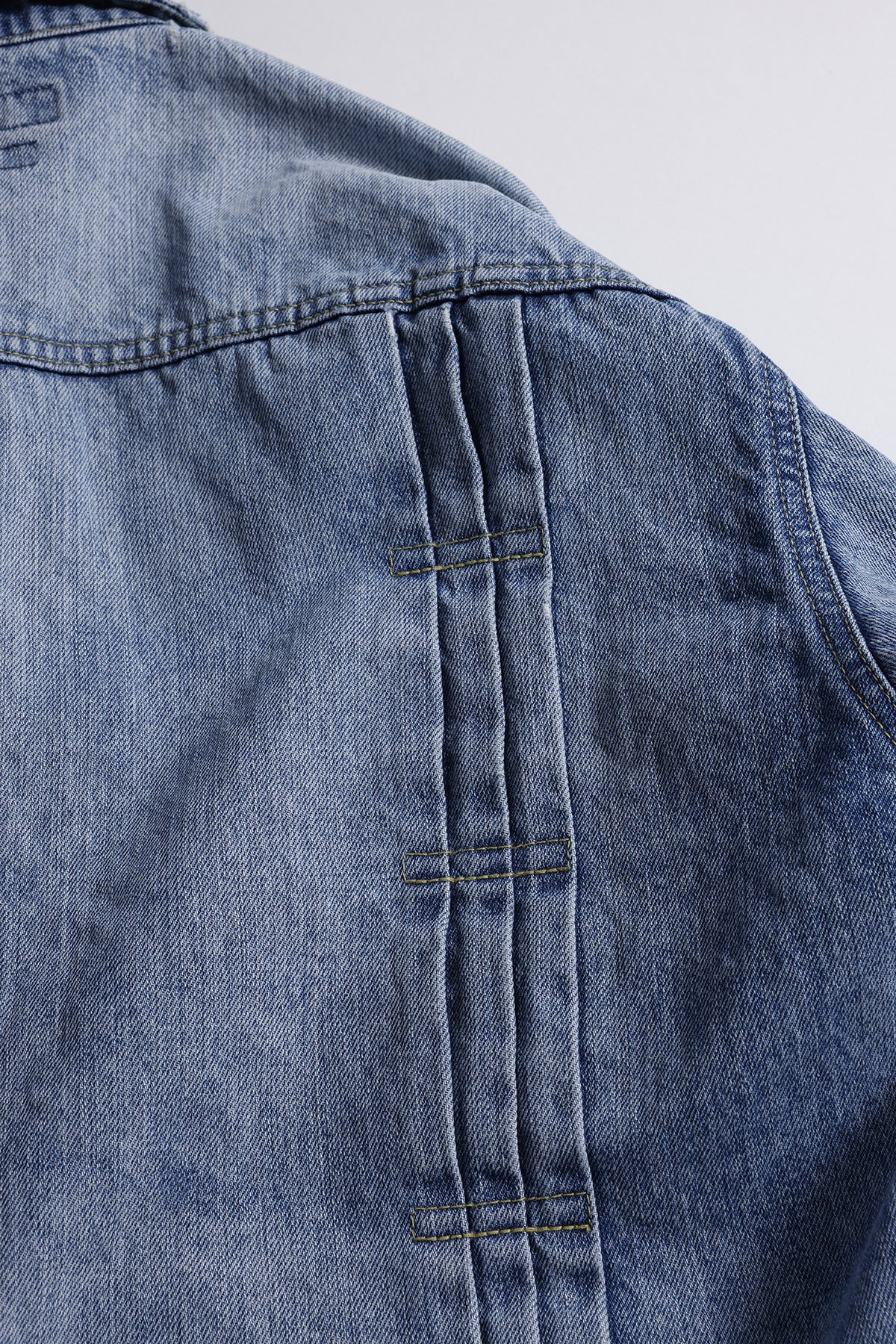 PLEATS DENIM JACKET 10YR WASH