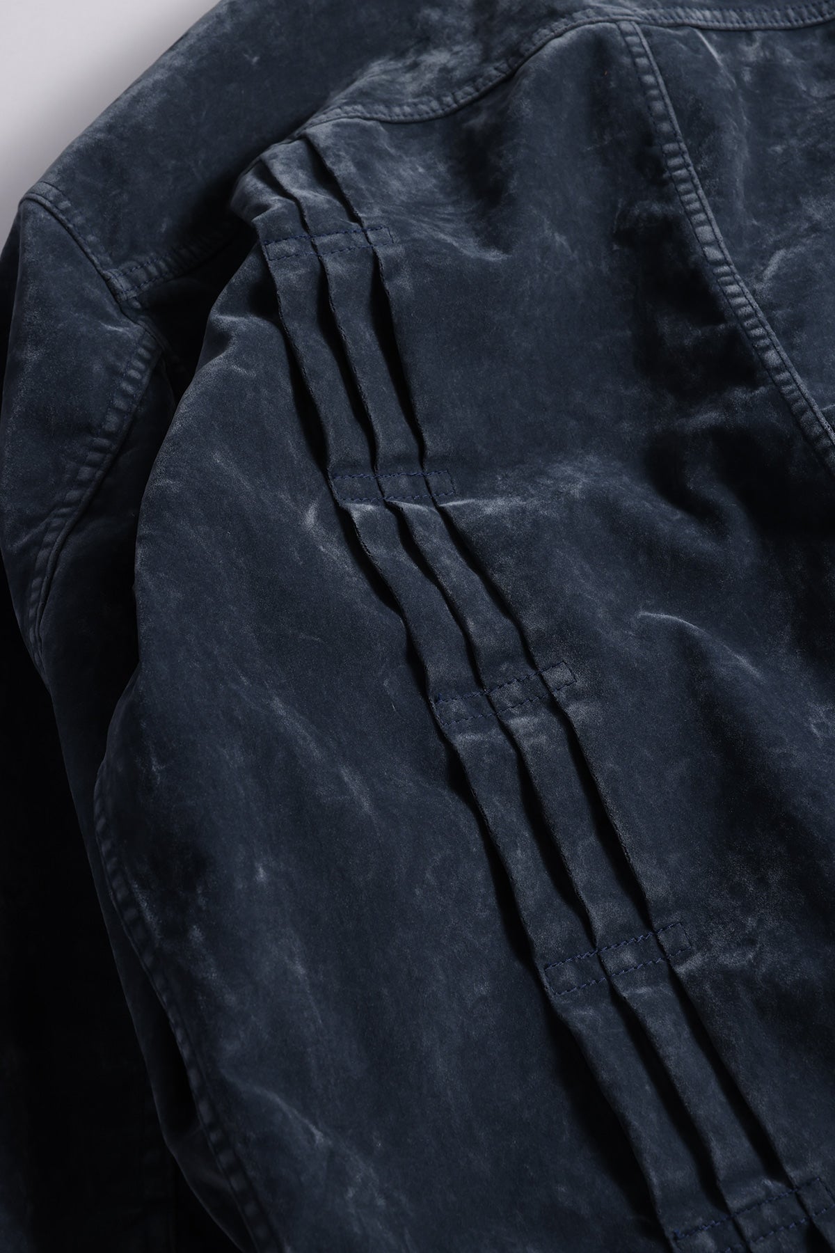 FLOCK LEATHER JACKET RINSE