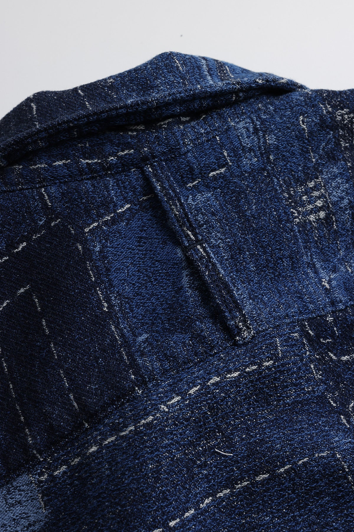 BORO JACQUARD SHIRT JACKET RINSE