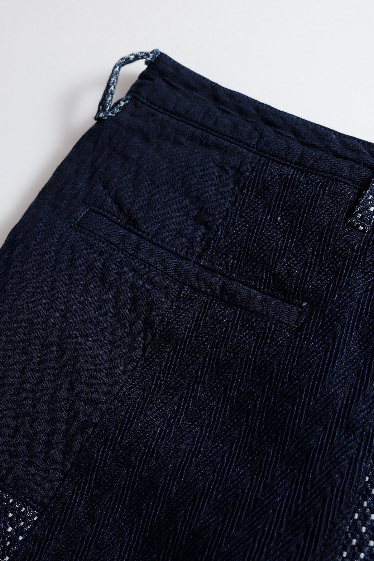 PATCHWORK SHORT PANTS RINSE