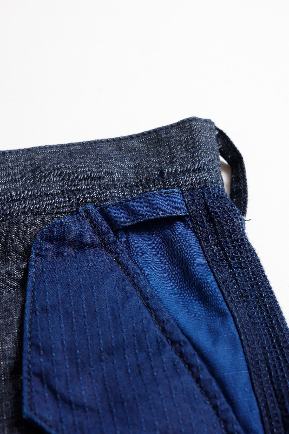 PATCHWORK CARGO SHORT PANTS RINSE