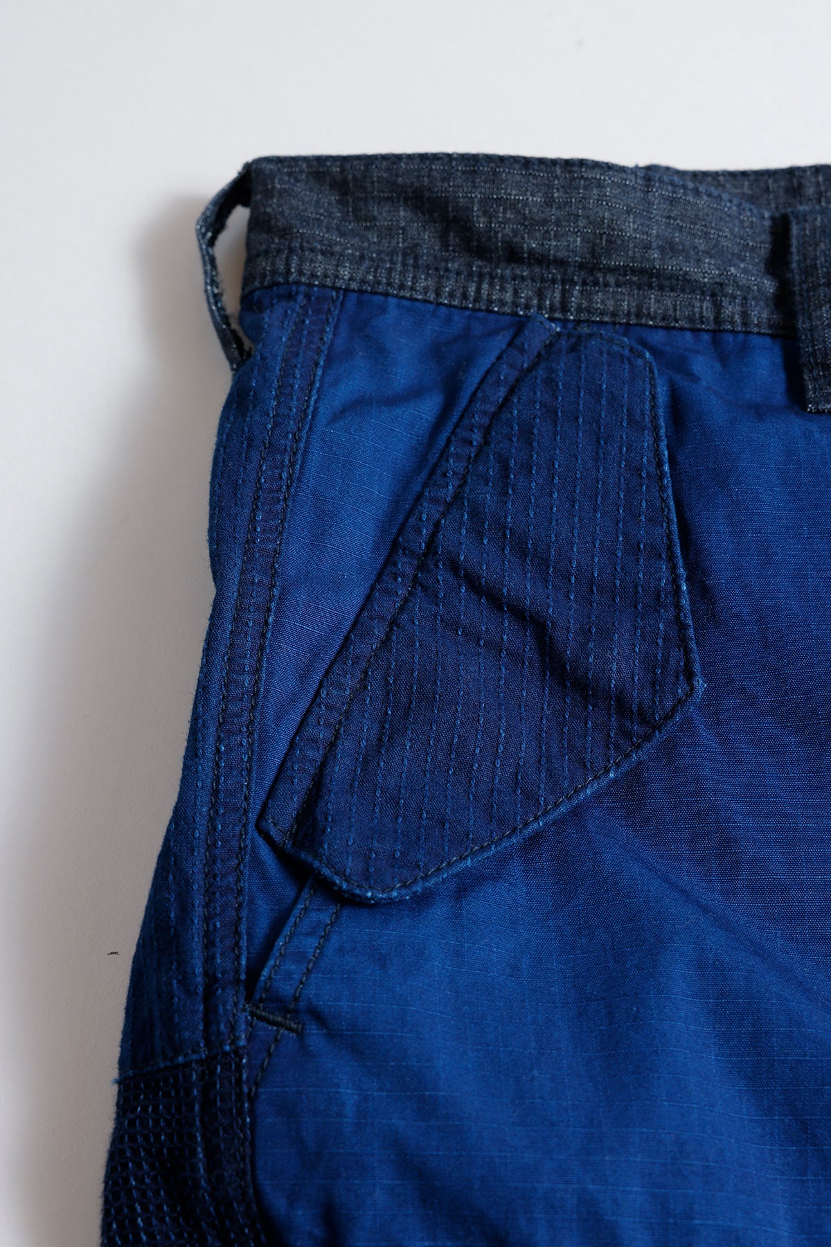 PATCHWORK CARGO SHORT PANTS RINSE