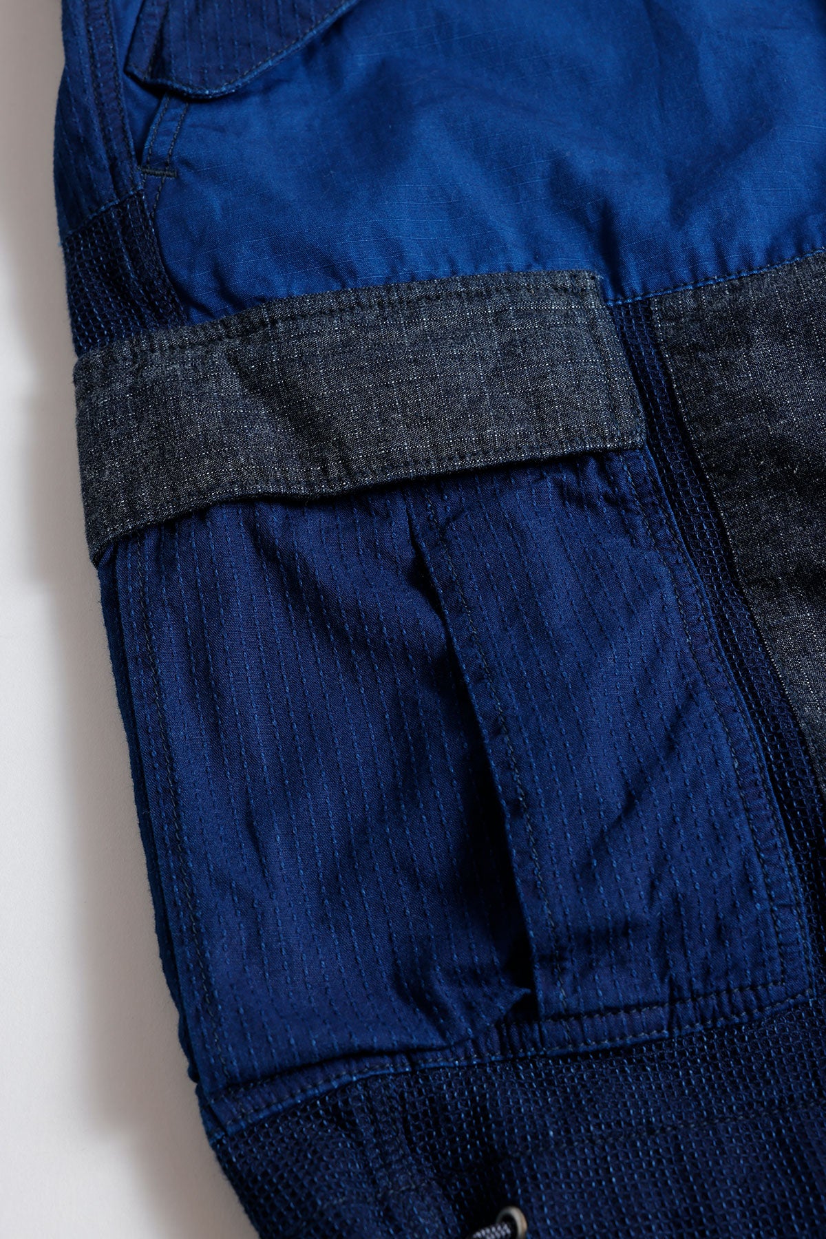 PATCHWORK CARGO SHORT PANTS RINSE