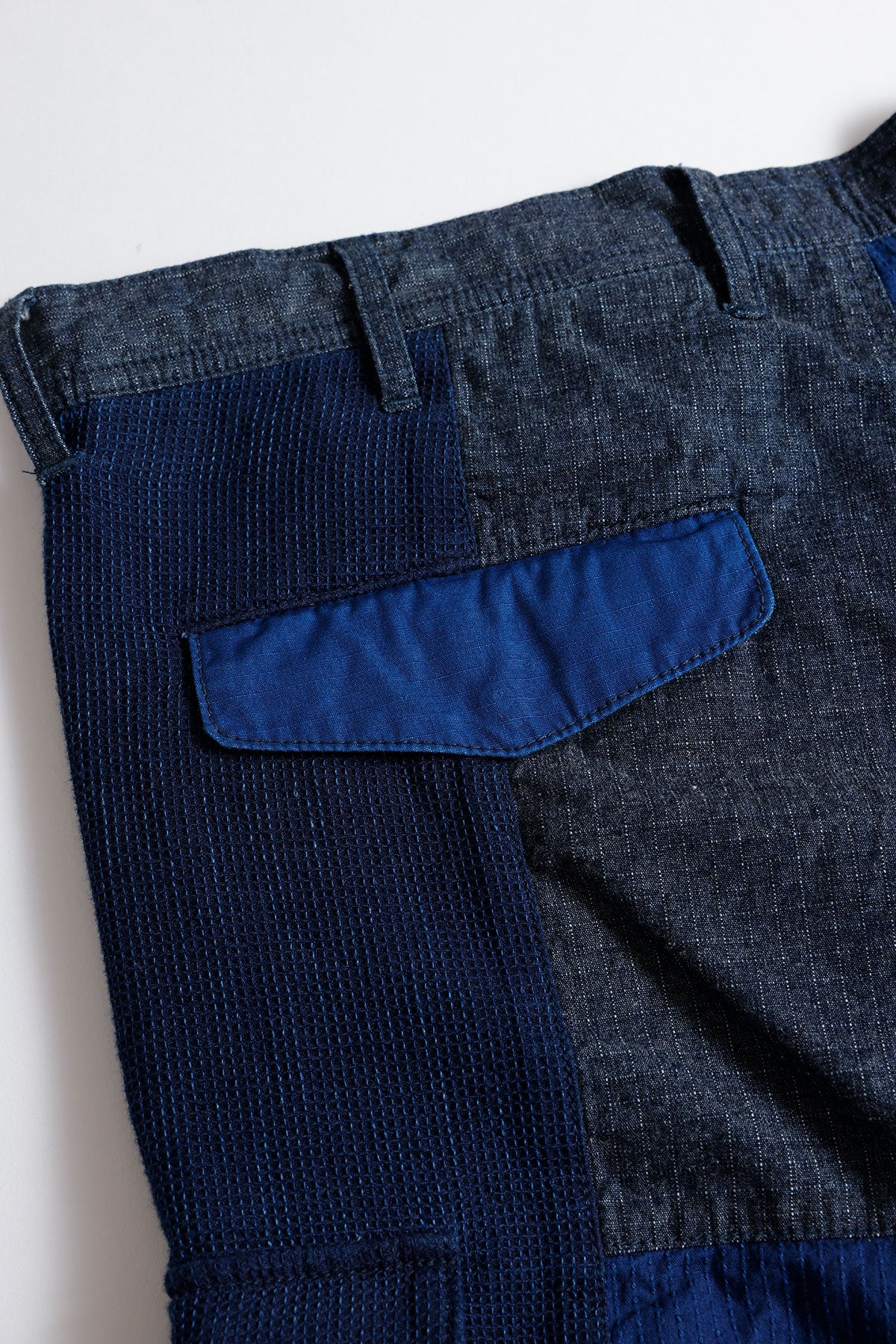 PATCHWORK CARGO SHORT PANTS RINSE