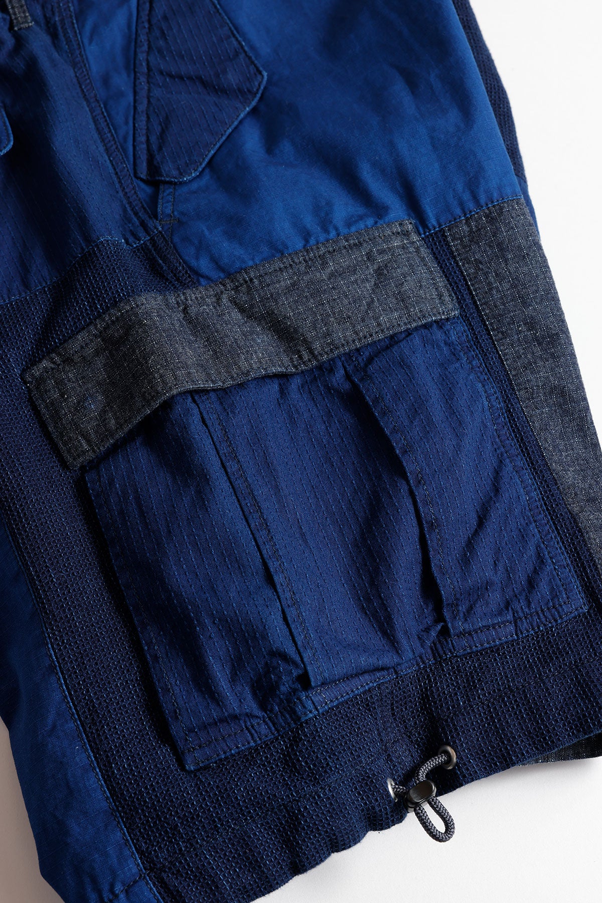 PATCHWORK CARGO SHORT PANTS RINSE