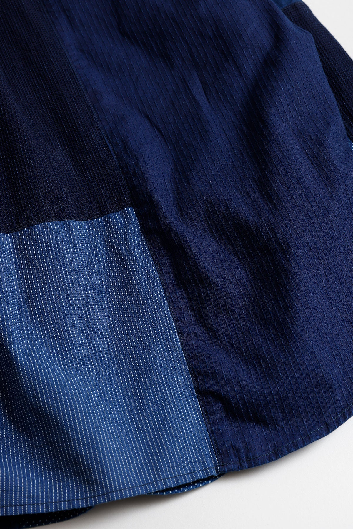 <womens fit>PATCHWORK SHIRT JACKET RINSE</womens>