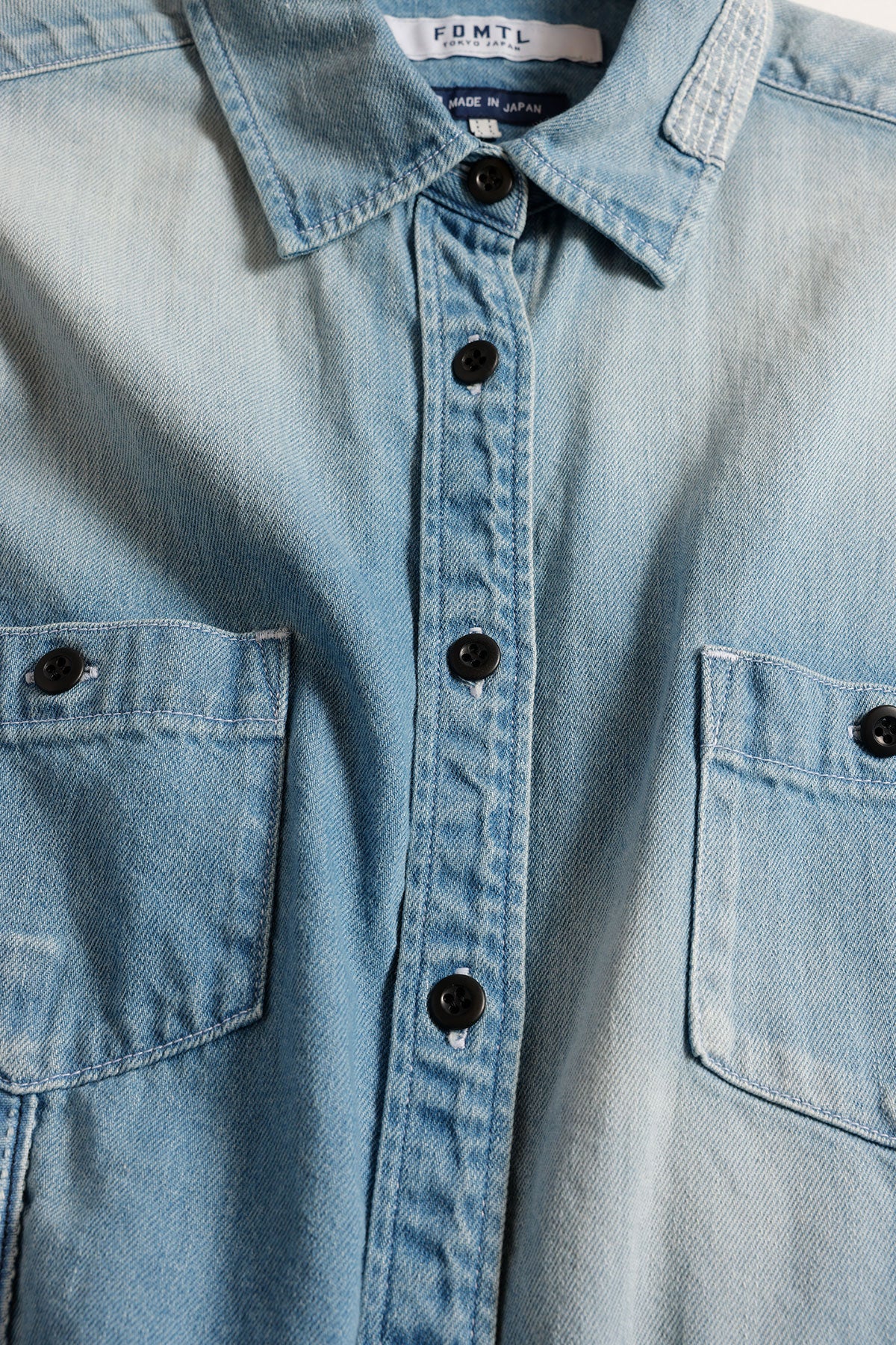 <WOMENS FIT> DENIM SHIRT 3YR WASH