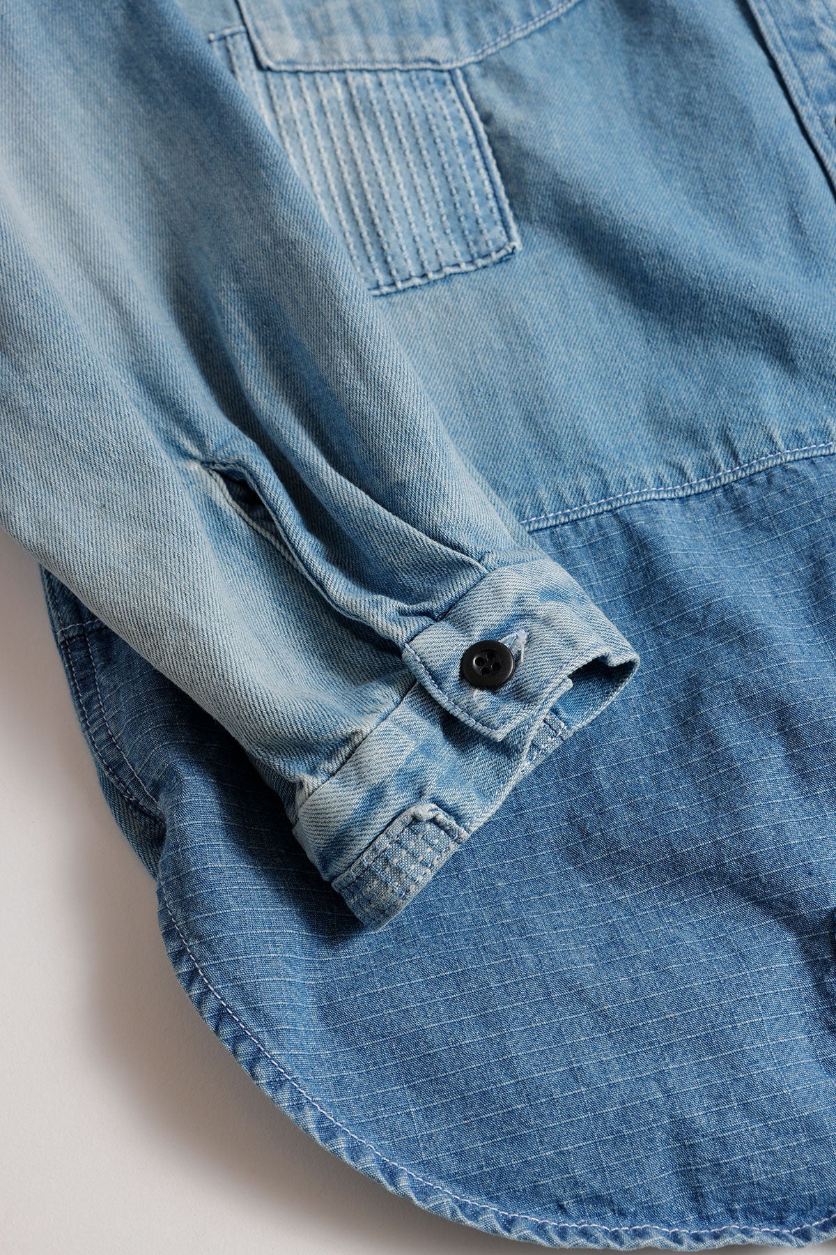 <WOMENS FIT> DENIM SHIRT 3YR WASH