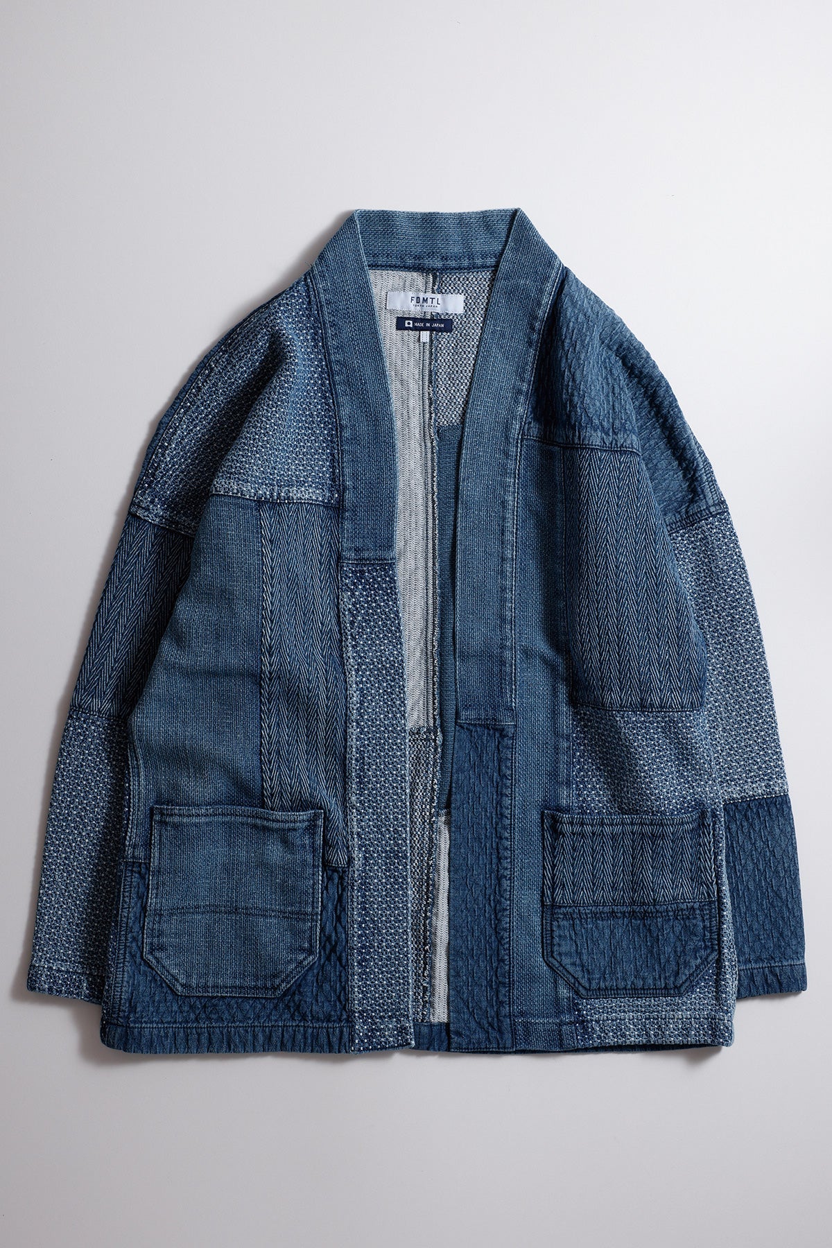 PATCHWORK HAORI JACKET 3YR WASH – FDMTL