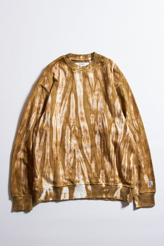 TIE DYE SWEAT SHIRT BROWN