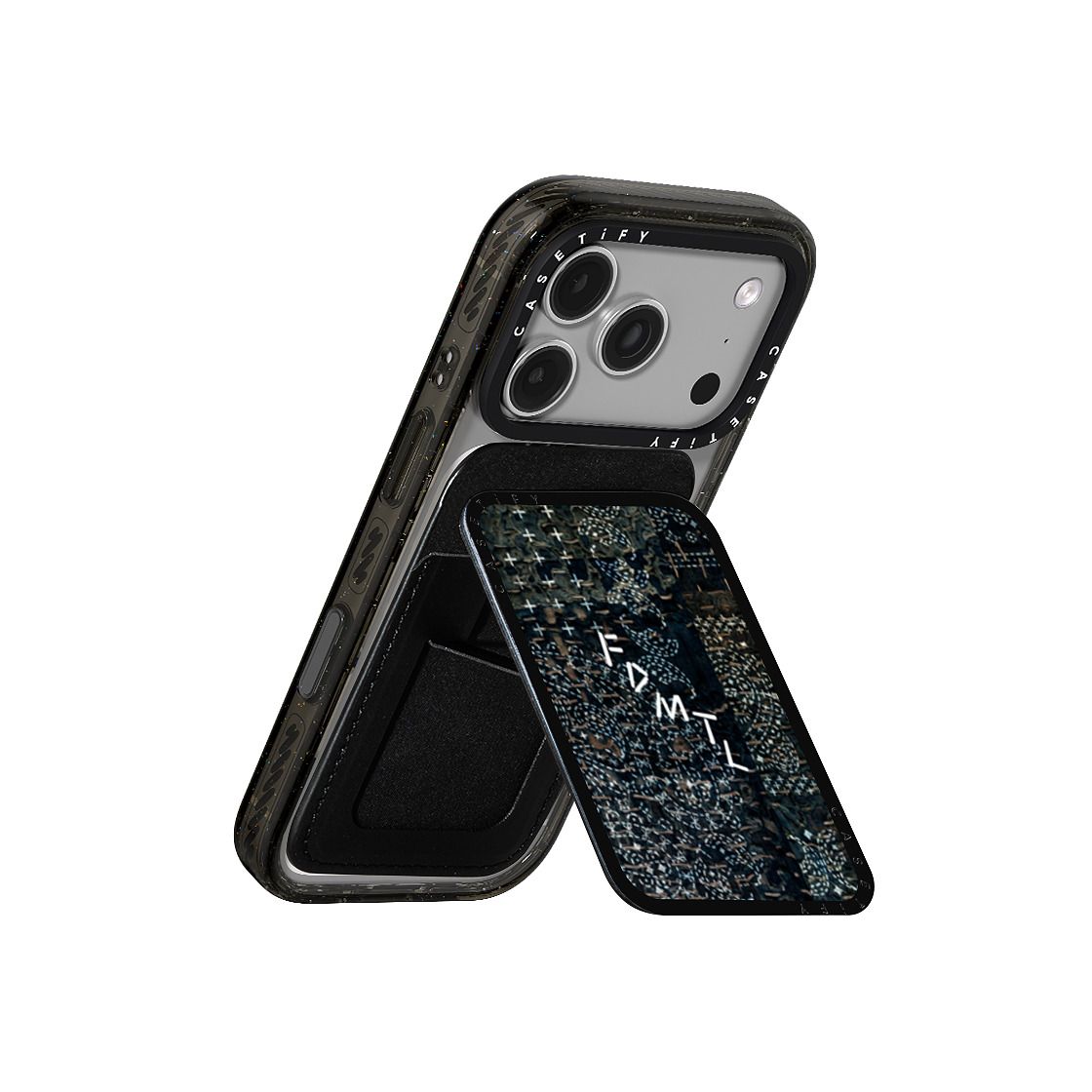 Sashiko Paisely Snappy Cardholder Stand