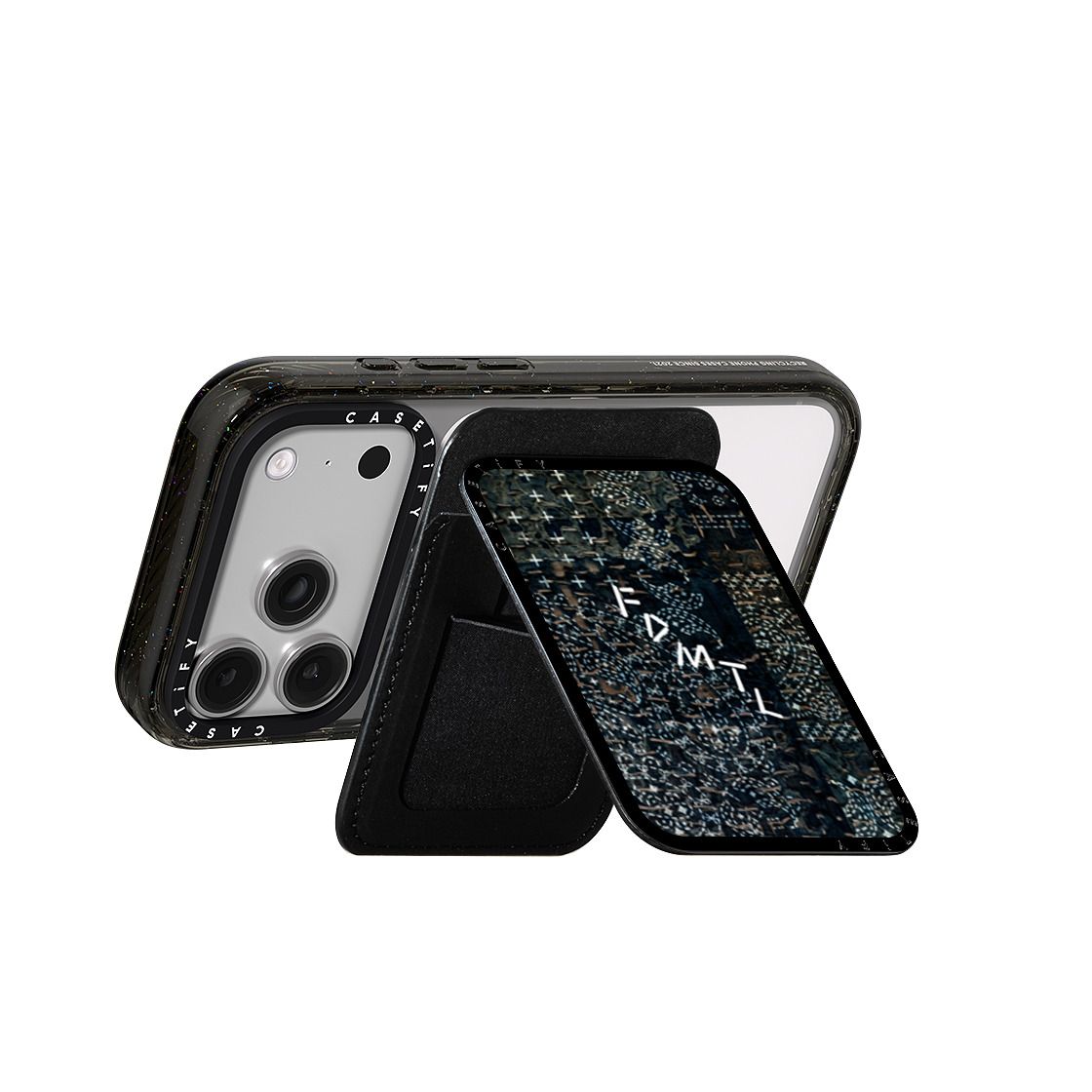 Sashiko Paisely Snappy Cardholder Stand
