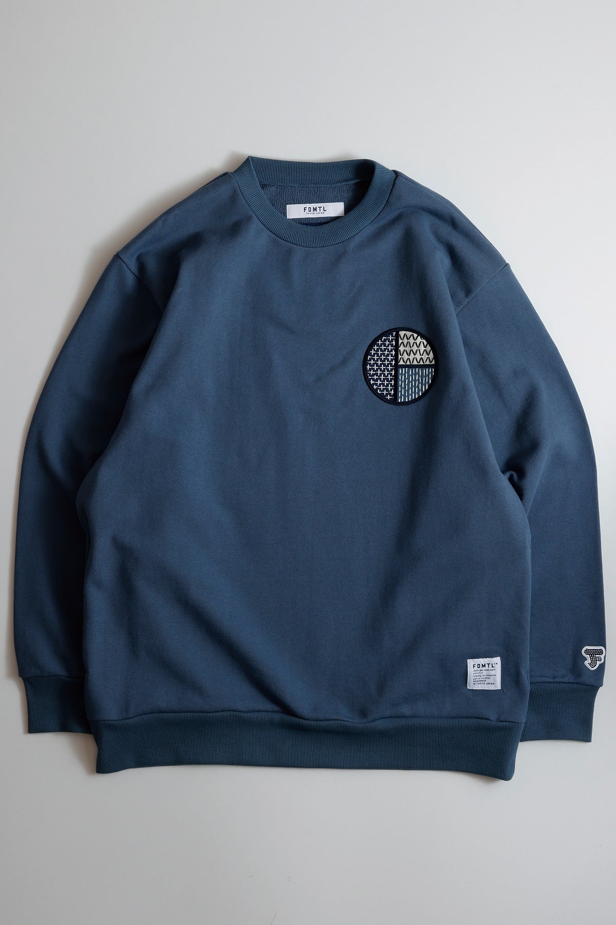 CIRCLE PATCH SWEAT SHIRT (NAVY)