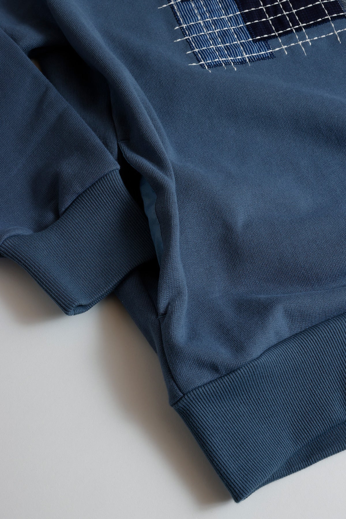 BORO EMBROIDERED HOODIE (NAVY)