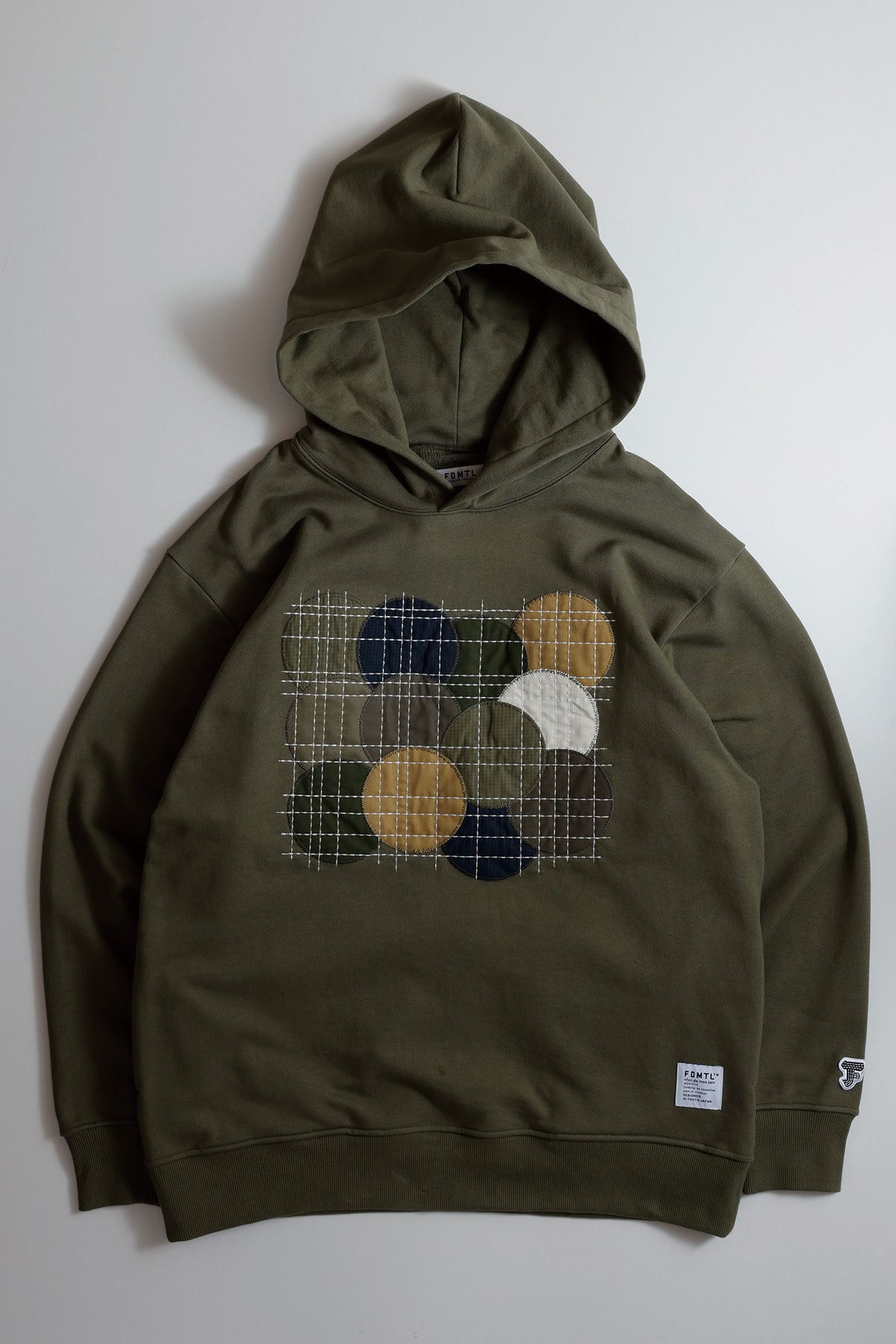 BORO EMBROIDERED HOODIE (NAVY)