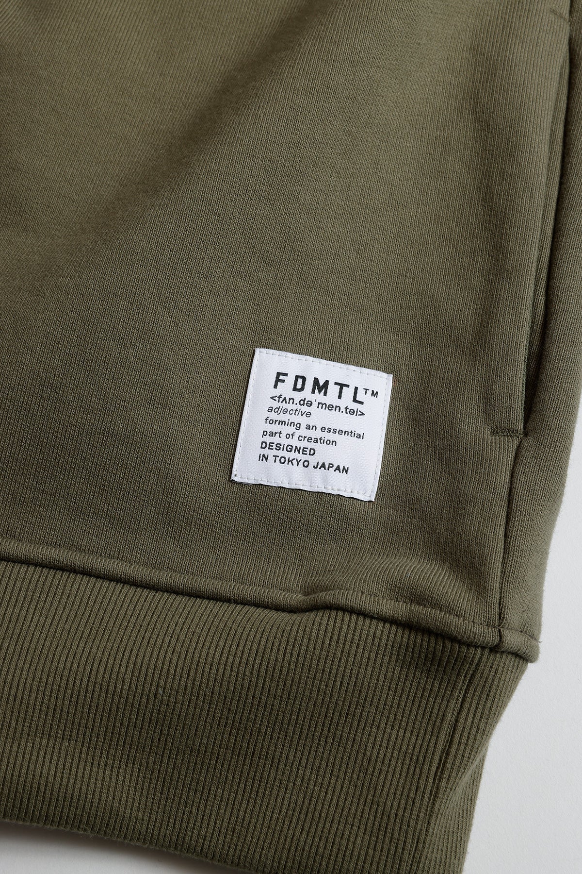 BORO EMBROIDERED SWEAT SHIRT (KHAKI)