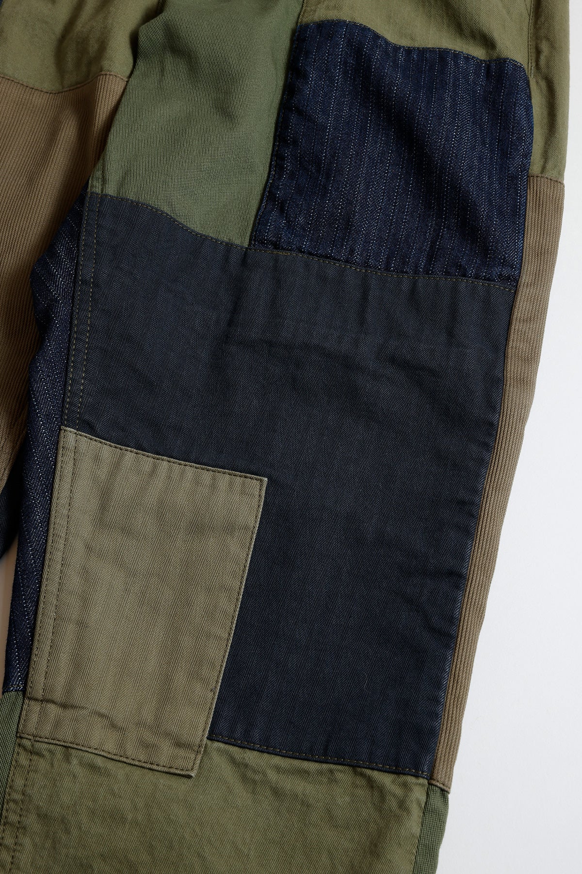 PATCHWORK PANTS RINSE