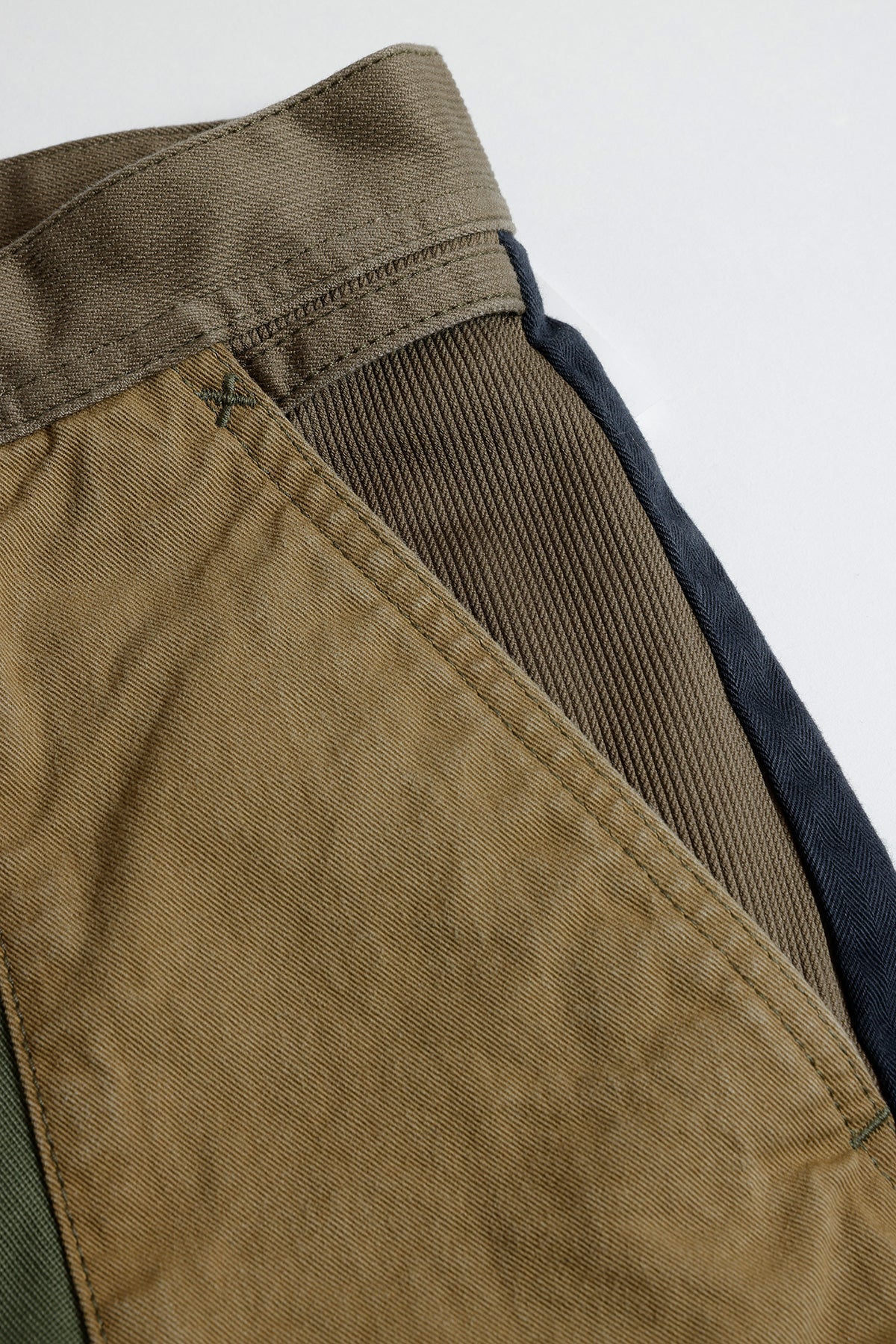 PATCHWORK WIDE PANTS RINSE