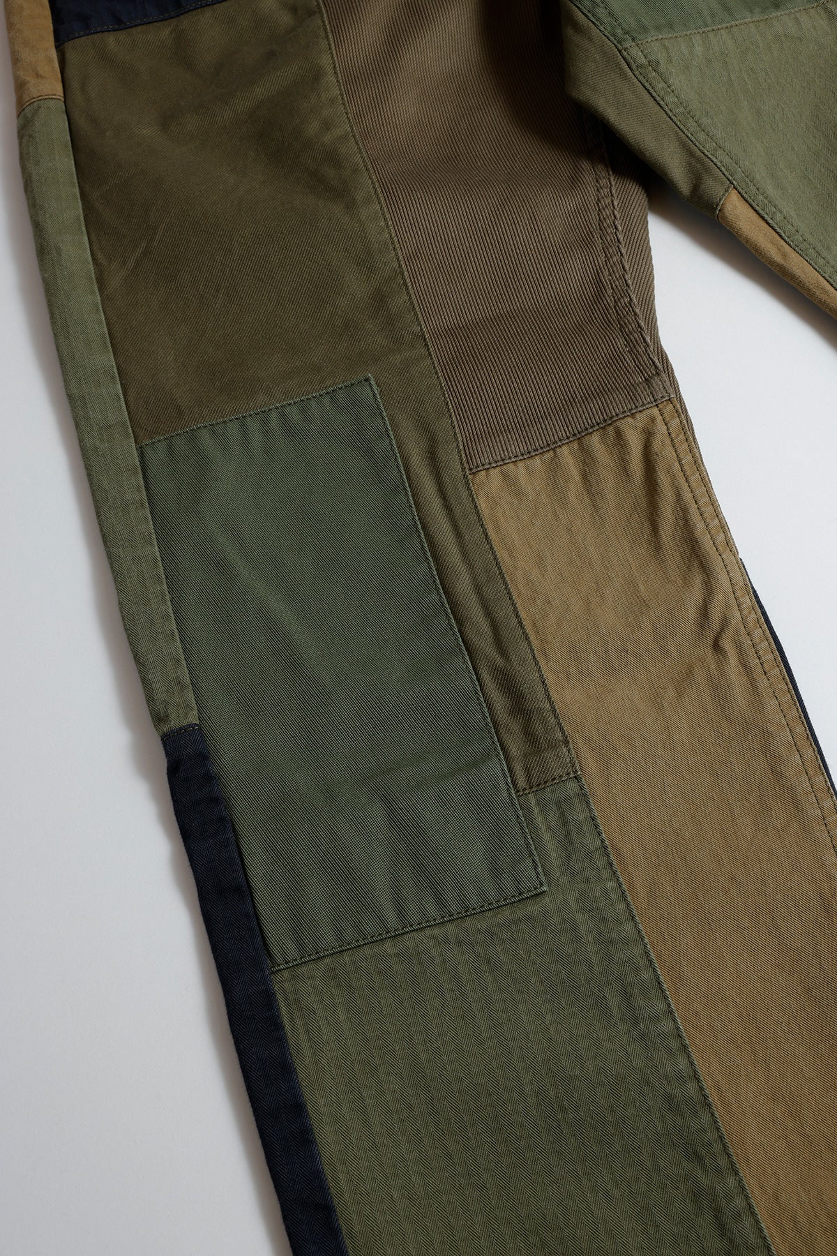 PATCHWORK WIDE PANTS RINSE