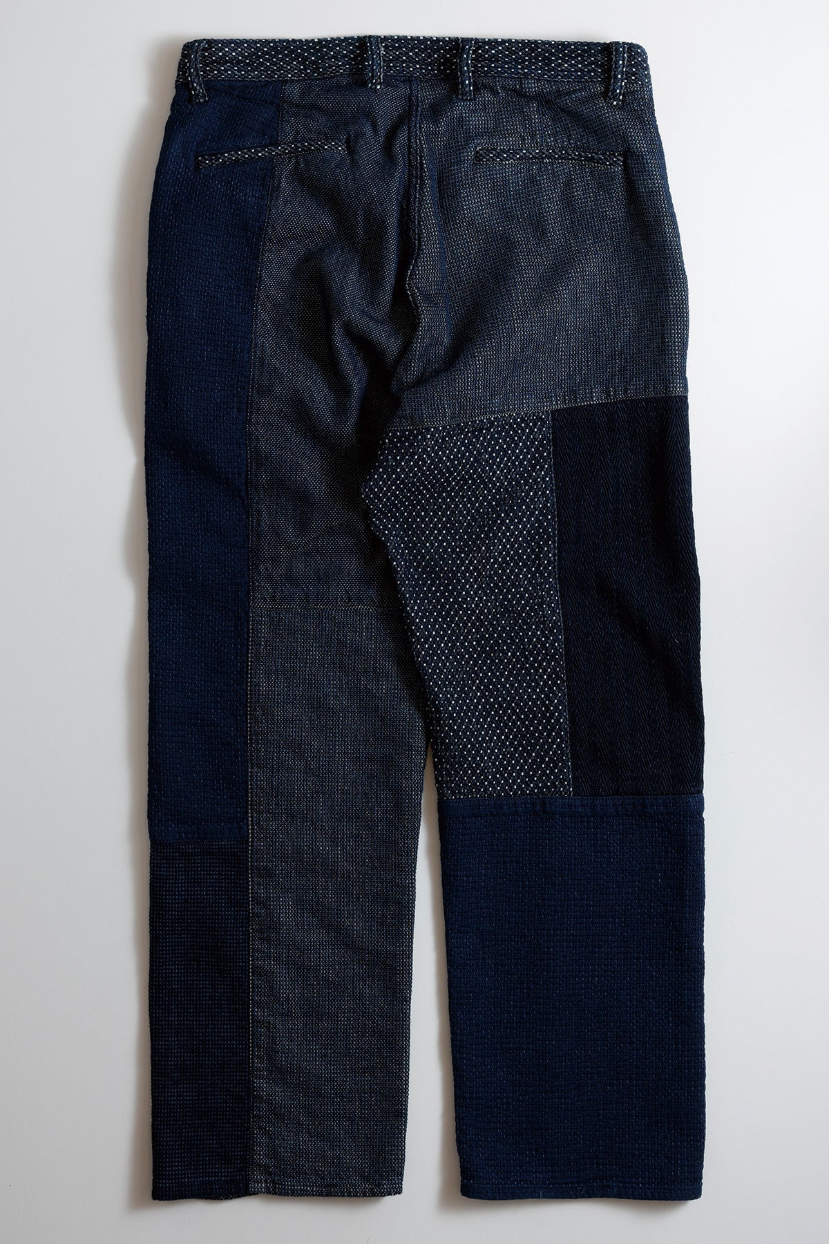 PATCHWORK WIDE PANTS RINSE