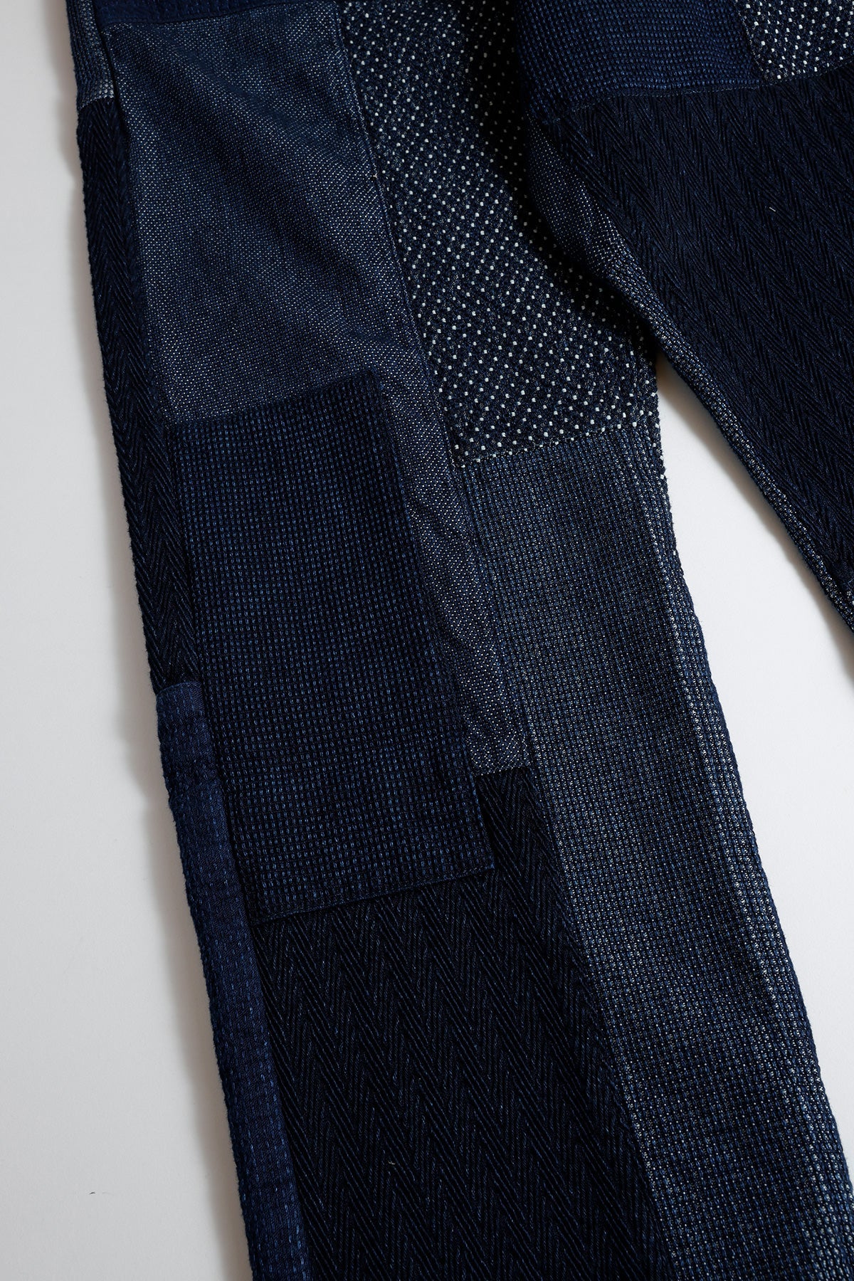 PATCHWORK WIDE PANTS RINSE