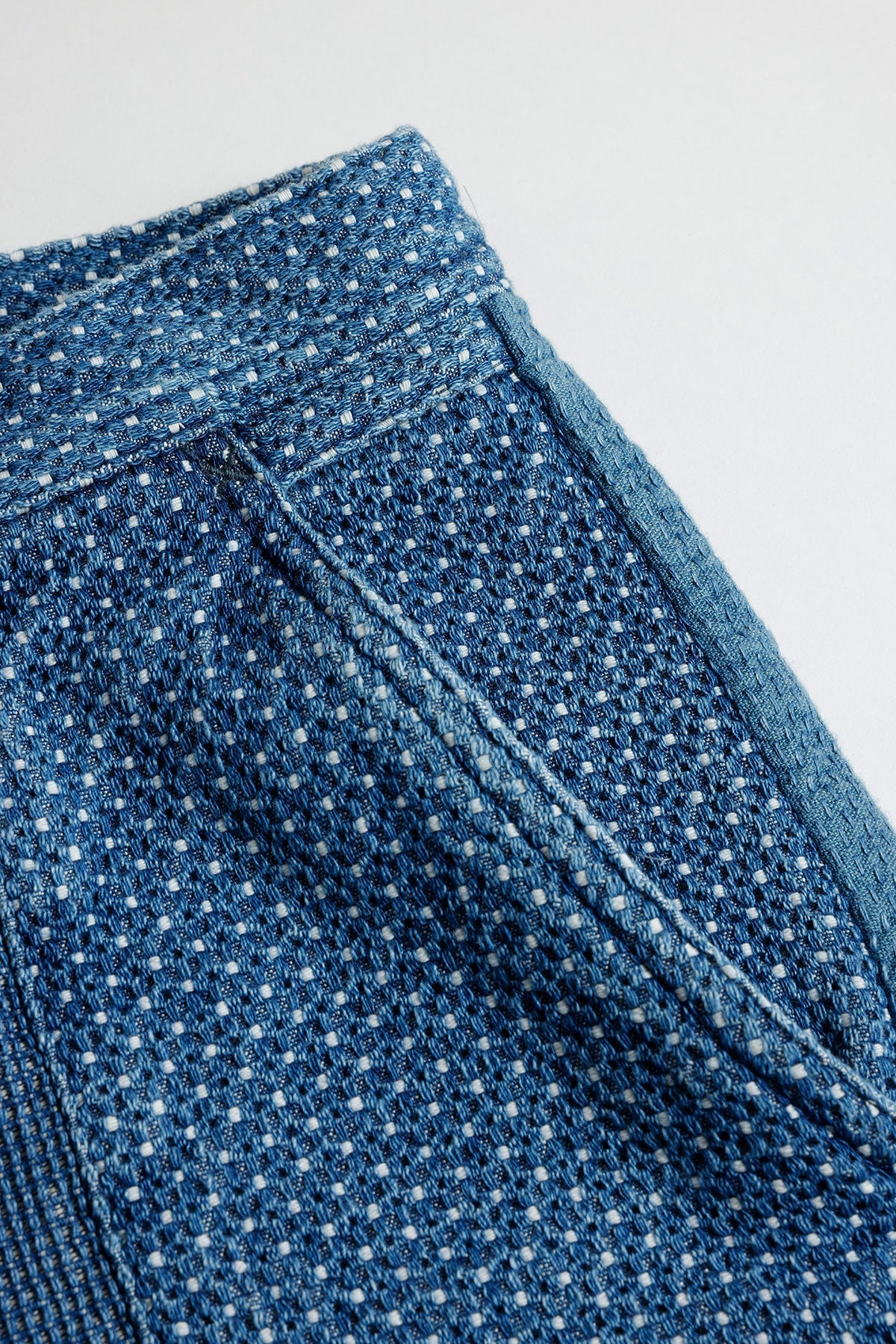 PATCHWORK WIDE PANTS 3YR WASH