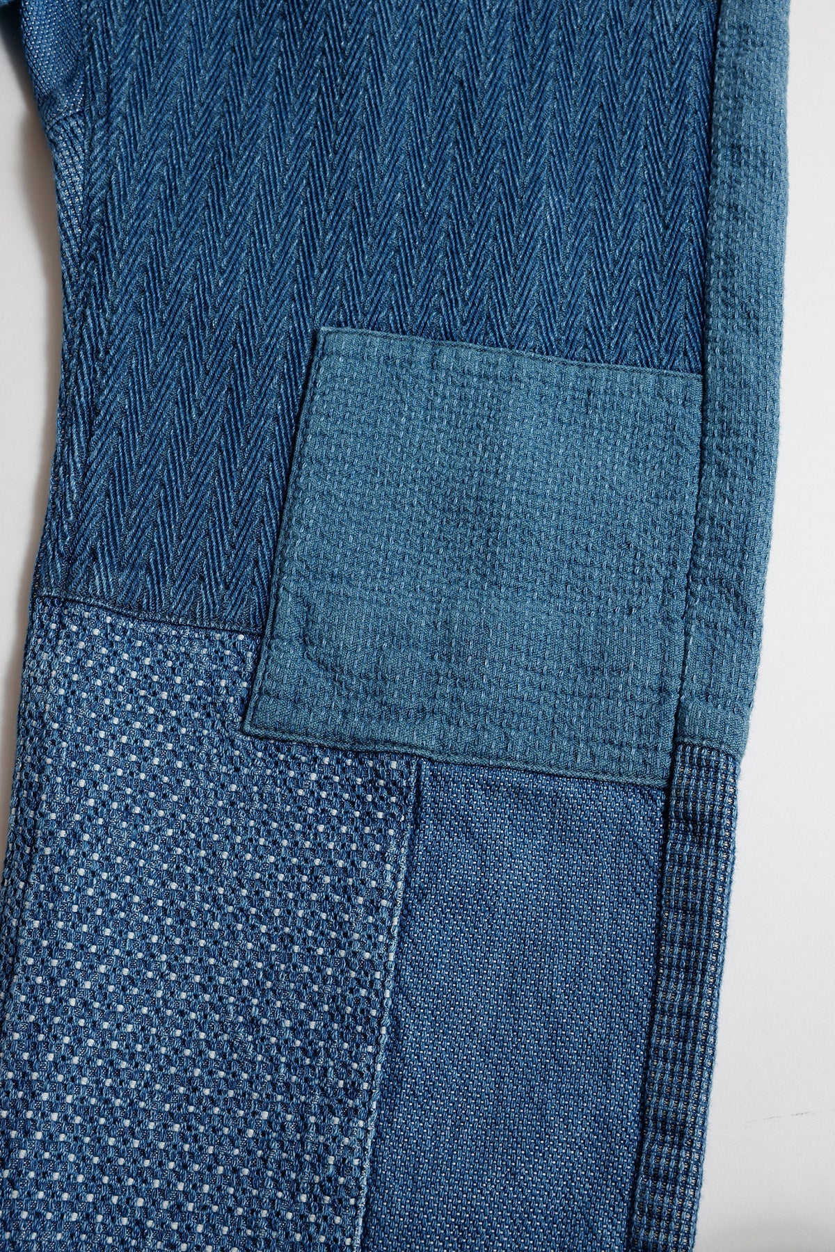 PATCHWORK WIDE PANTS 3YR WASH