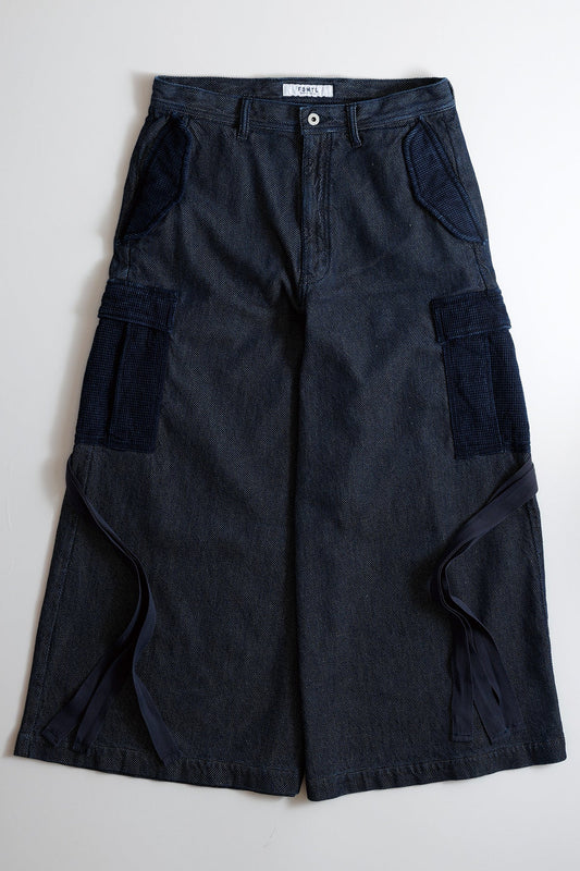 HAKAMA CARGO PANTS RINSE