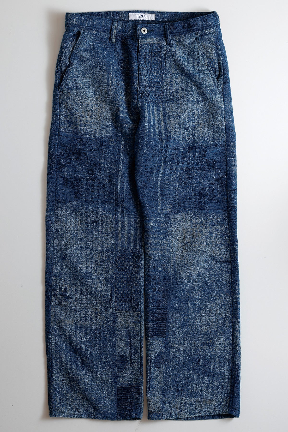 BORO JAQUARD WIDE PANTS RINSE