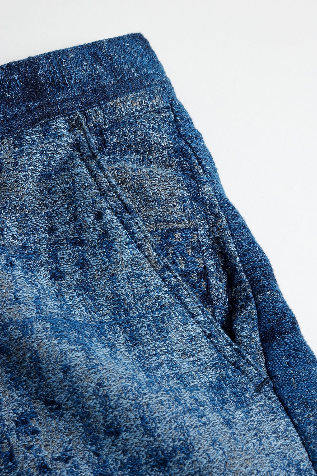 BORO JAQUARD WIDE PANTS RINSE
