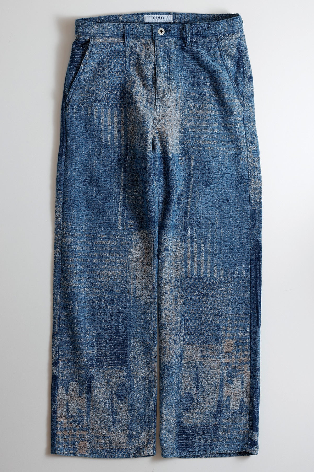 BORO JAQUARD WIDE PANTS 3YR WASH