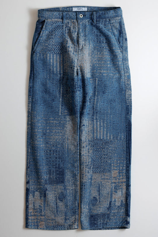 BORO JAQUARD WIDE PANTS 3YR WASH