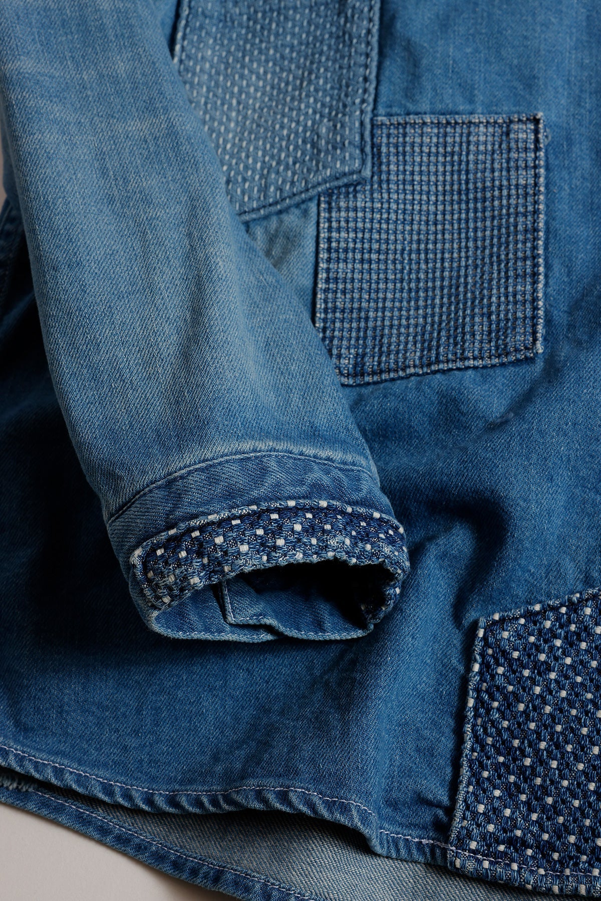 PATCH DENIM SHIRT 5YR WASH