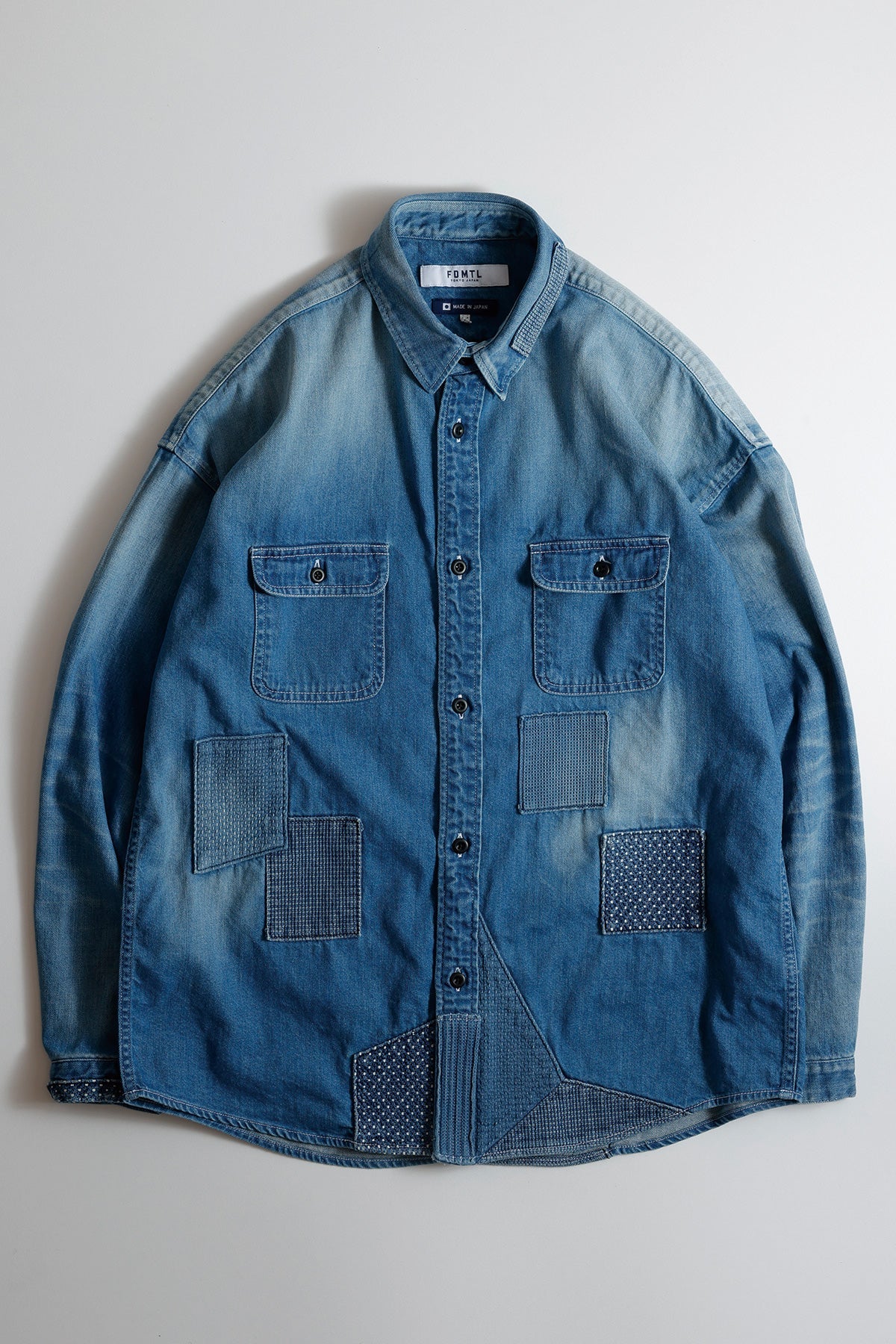 PATCH DENIM SHIRT 5YR WASH