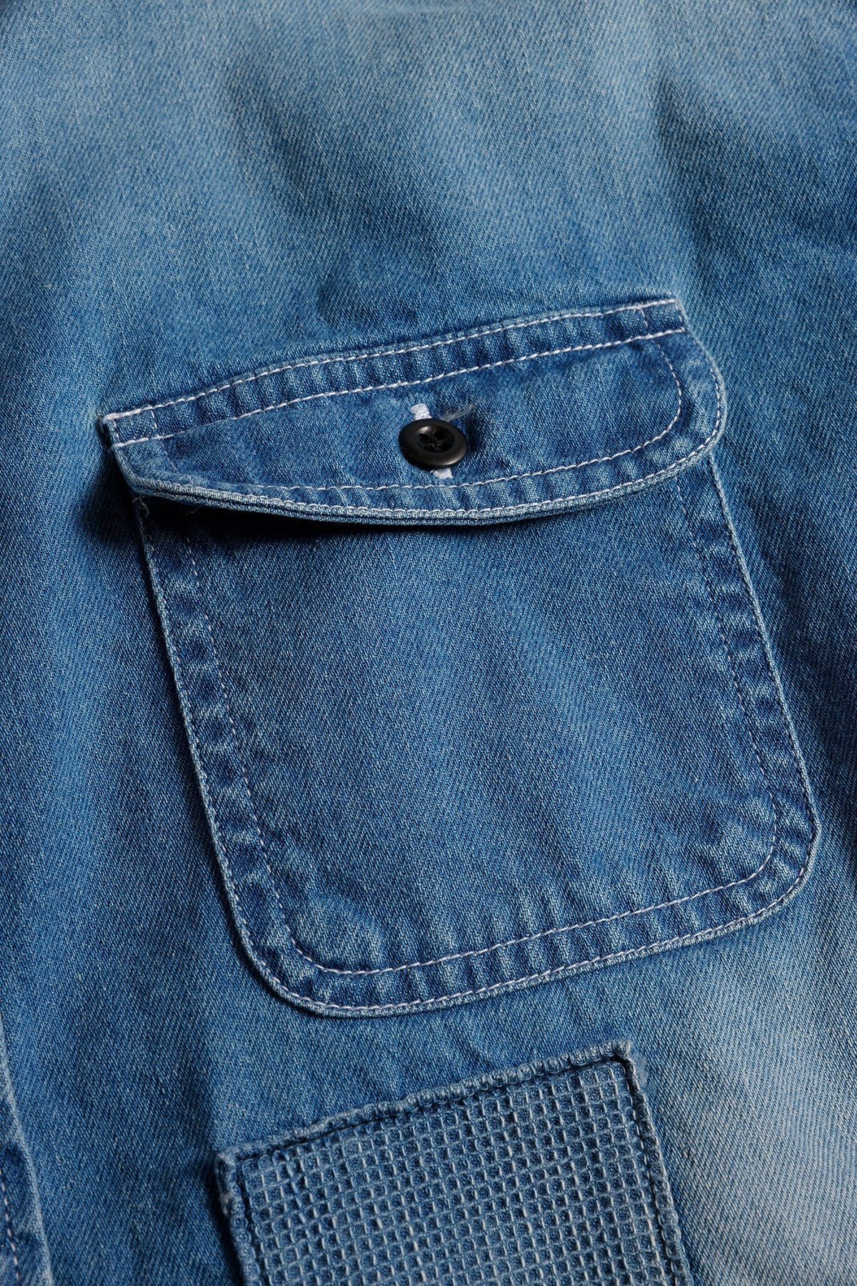 PATCH DENIM SHIRT 5YR WASH