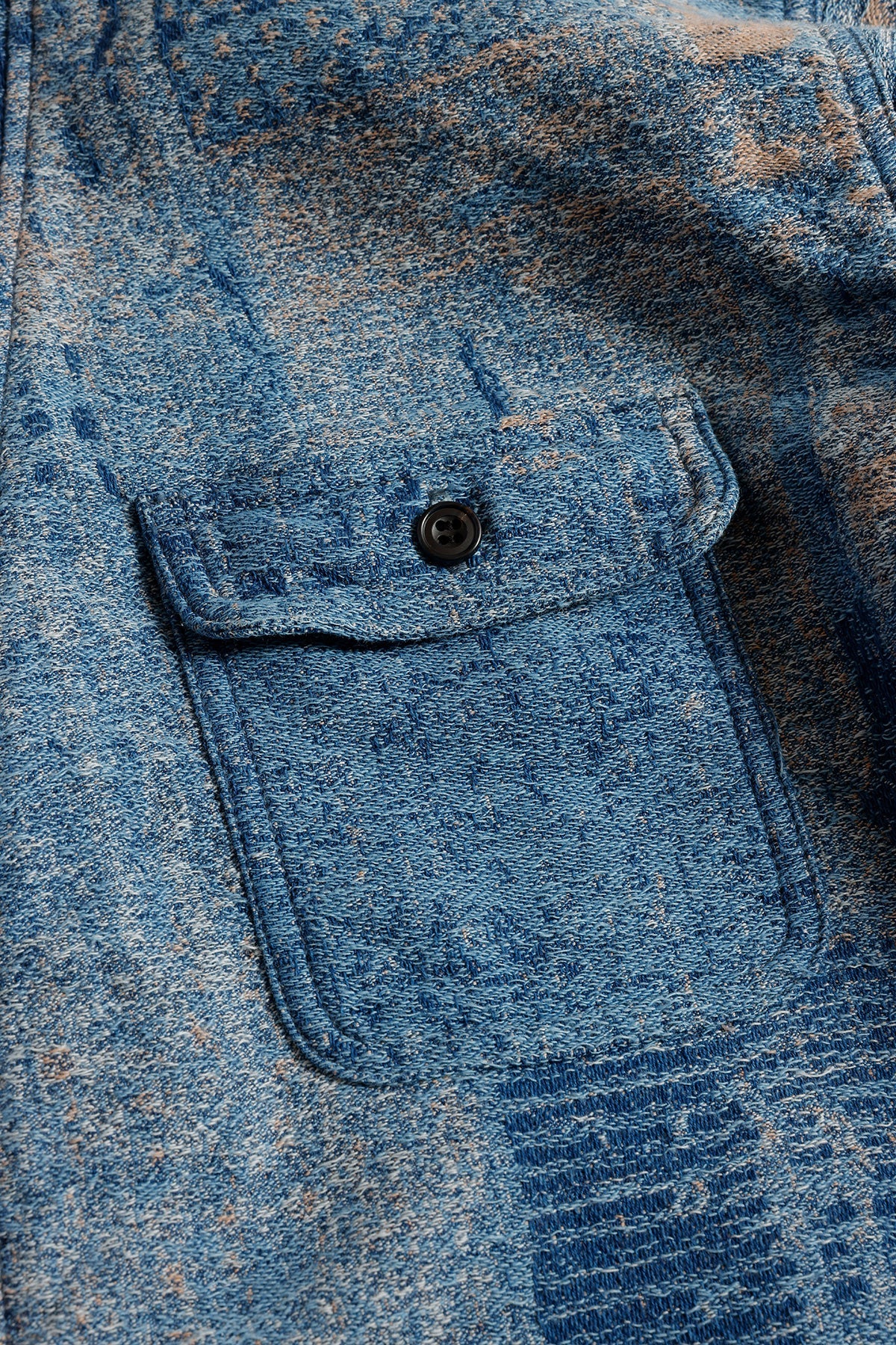 BORO JAQUARD HAORI SHIRT 3YR WASH
