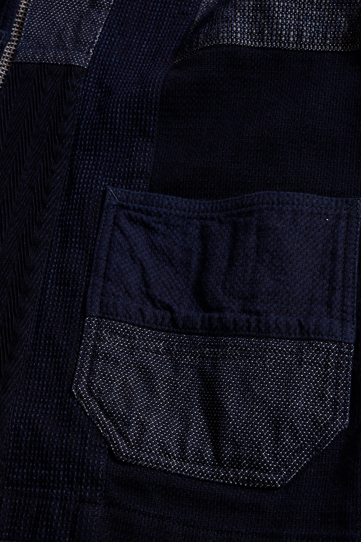 PATCHWORK HAORI JACKET RINSE