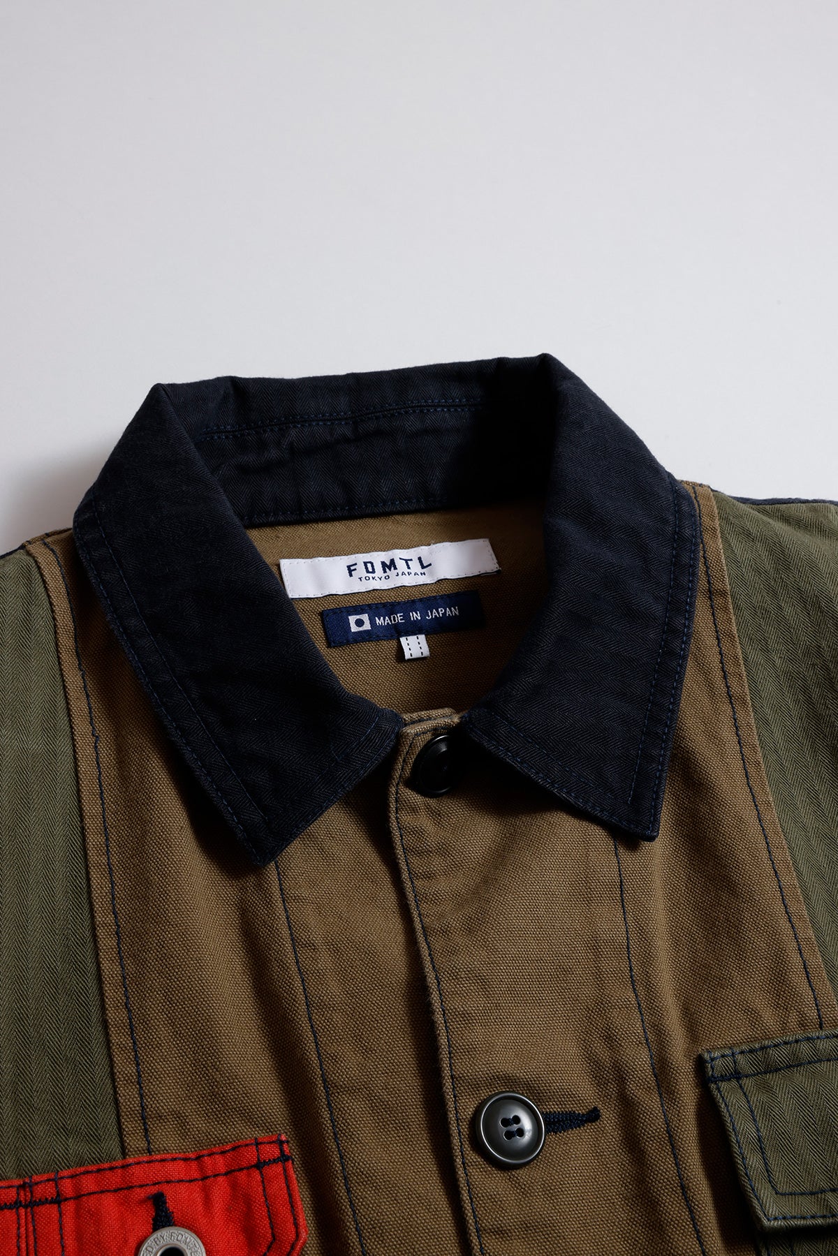 PACHWORK COVERALL JACKET RINSE